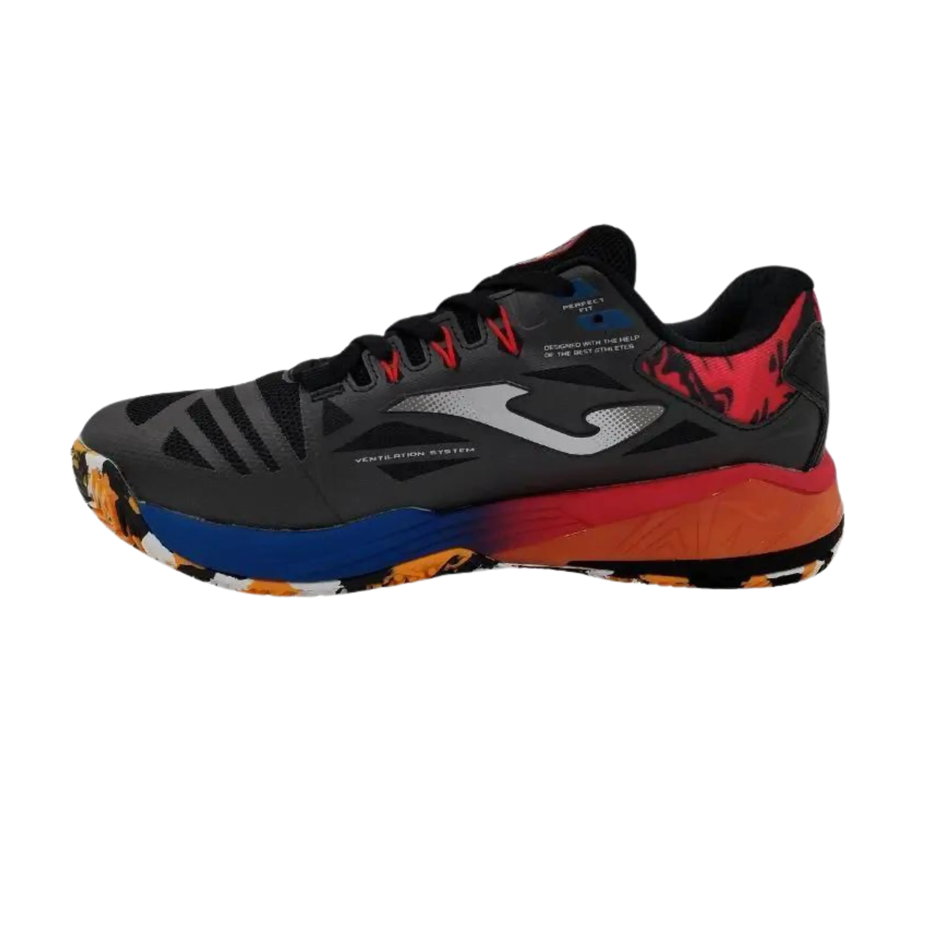 Joma - Chaussures de padel Spin 2401 Noir / Rouge