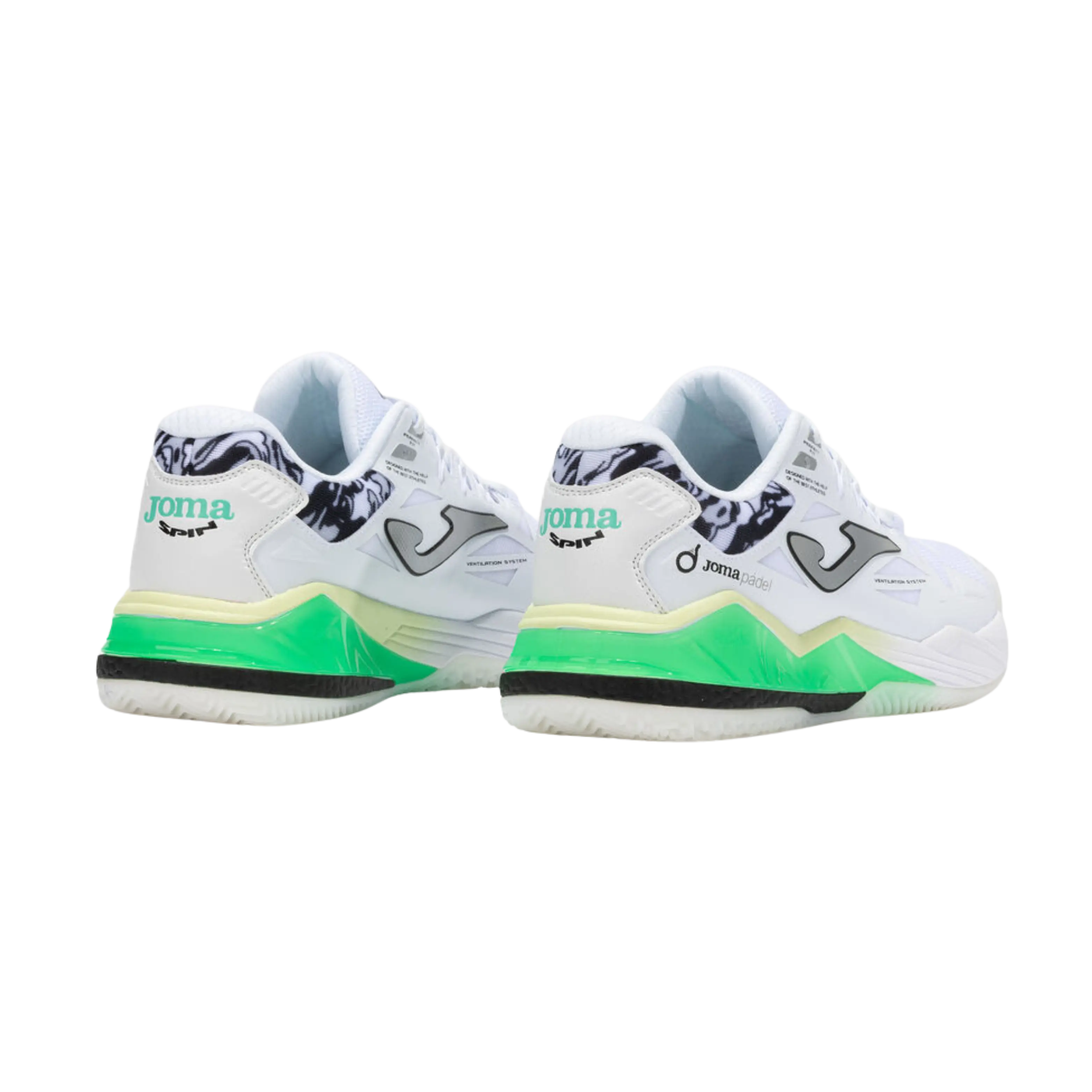 Chaussures de padel Joma Spin 2502 Blanc/Vert