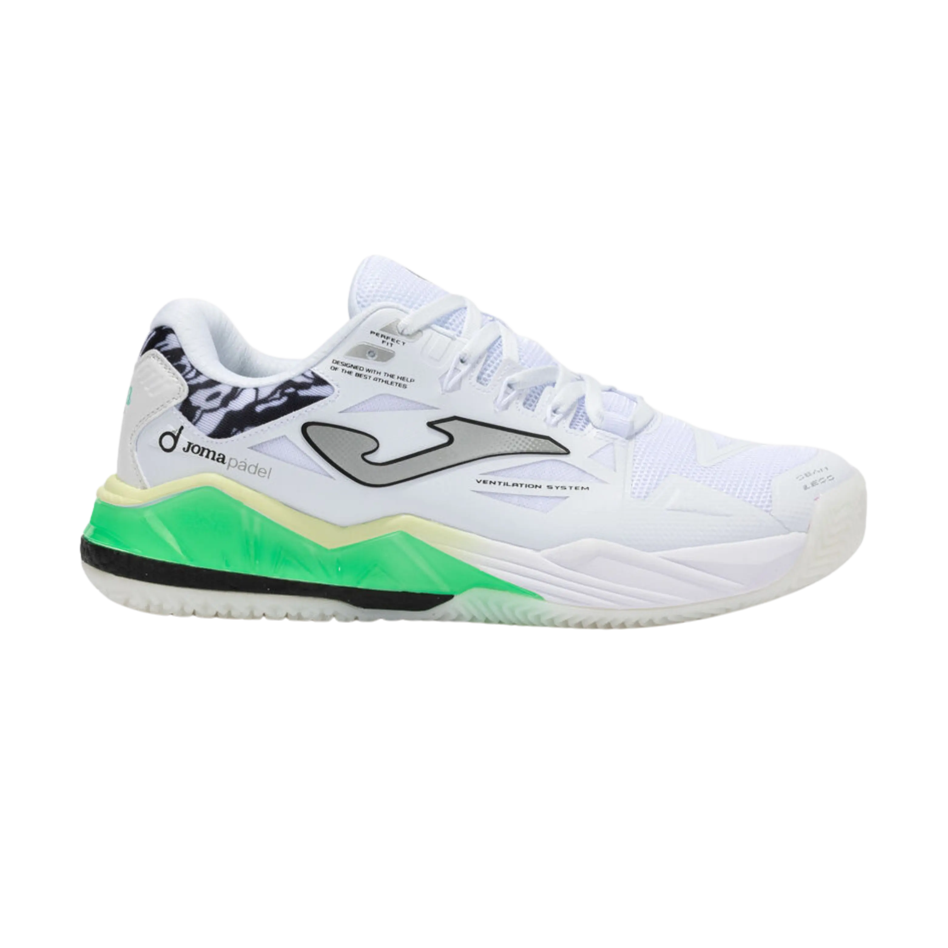 Chaussures de padel Joma Spin 2502 Blanc/Vert