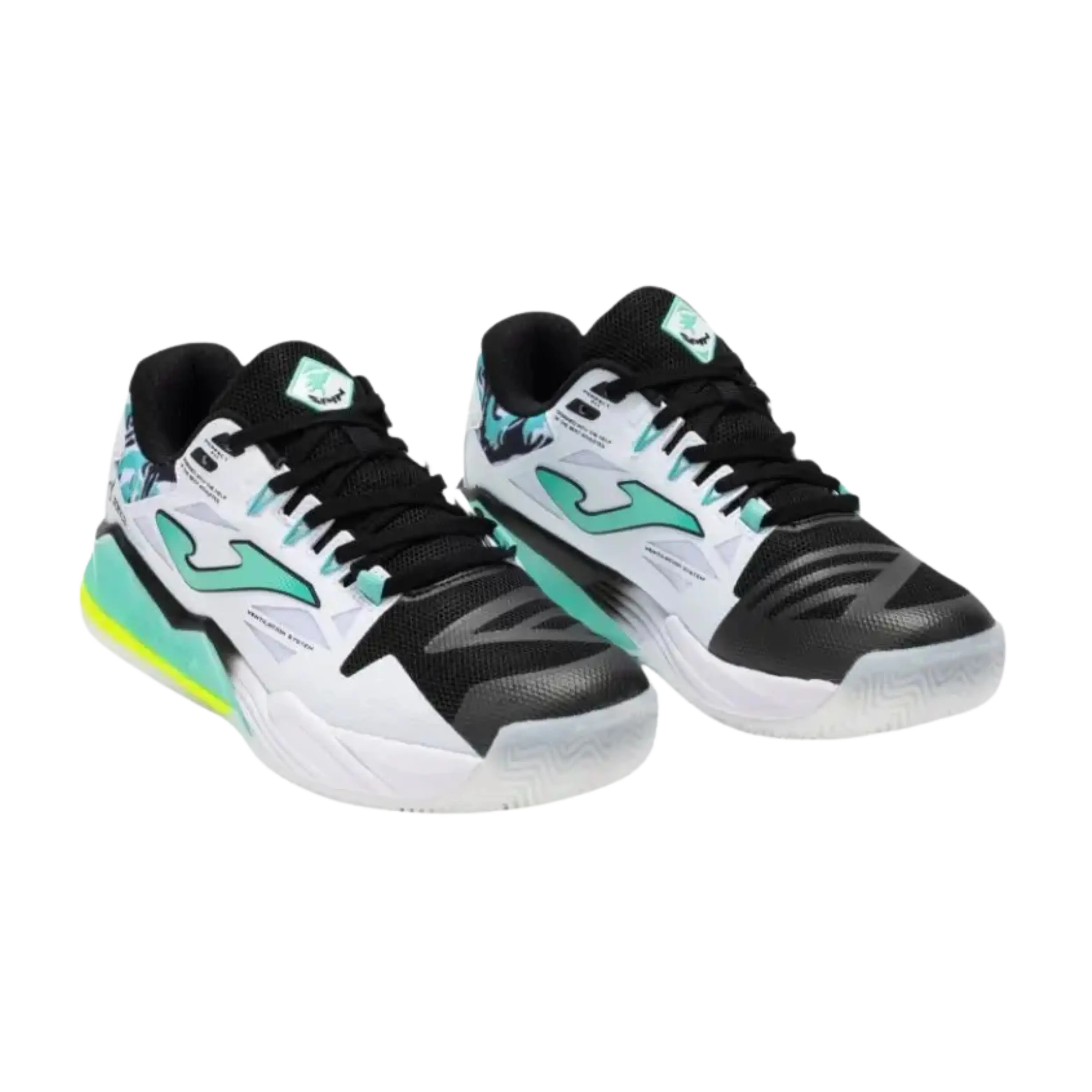 Joma - Chaussure de padel Spin Men 2542 Blanc Turquoise