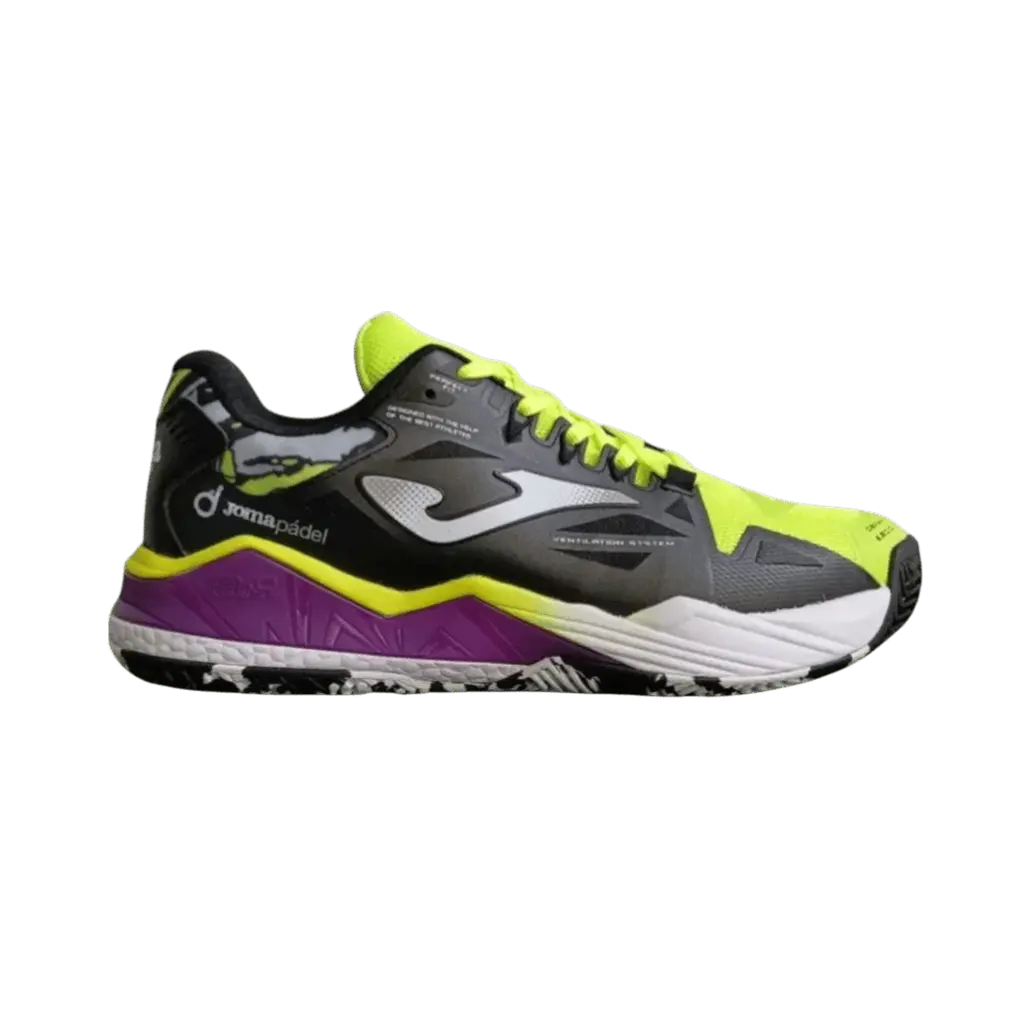 Chaussure de padel Joma Spin Men 2509 Royal Noir/Jaune
