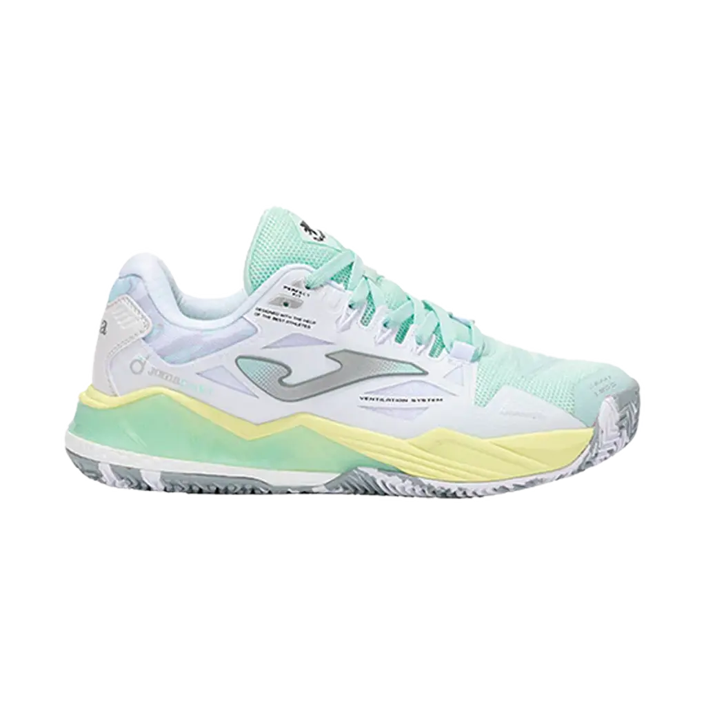 Chaussures de padel Joma Spin 2502 Blanc/Vert Femme