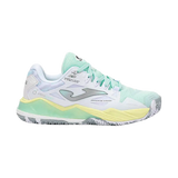 Chaussures de padel Joma Spin 2502 Blanc/Vert Femme