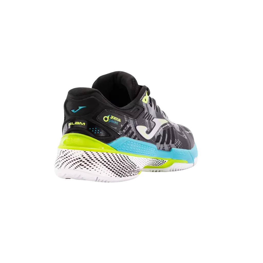 Joma - Chaussures de padel Slam 2401 Noir/Turquoise