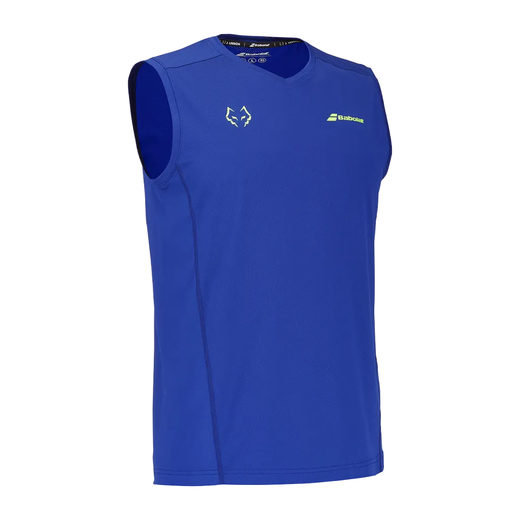 Débardeur de padel Babolat Tank Juan Lebron Bleu