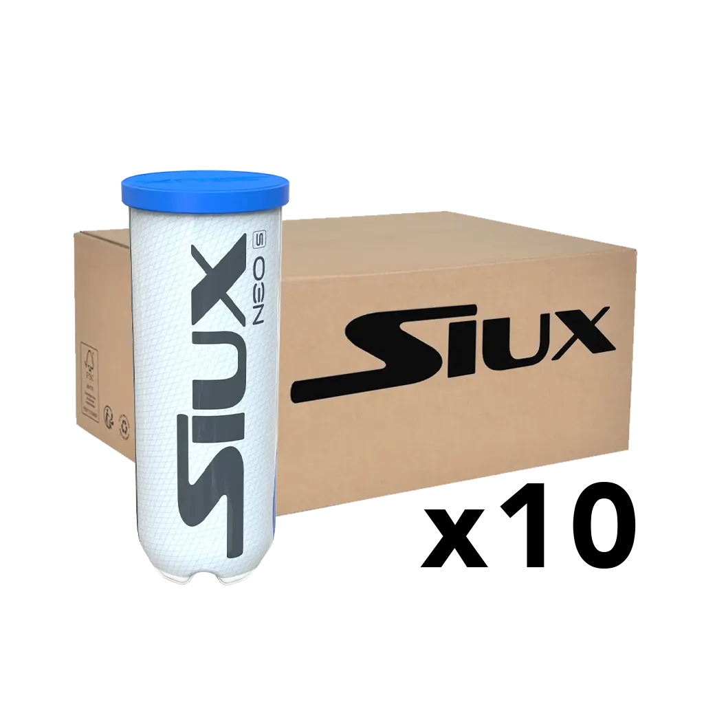 Siux - Pack 10 tubes de balles de padel Siux Neo S
