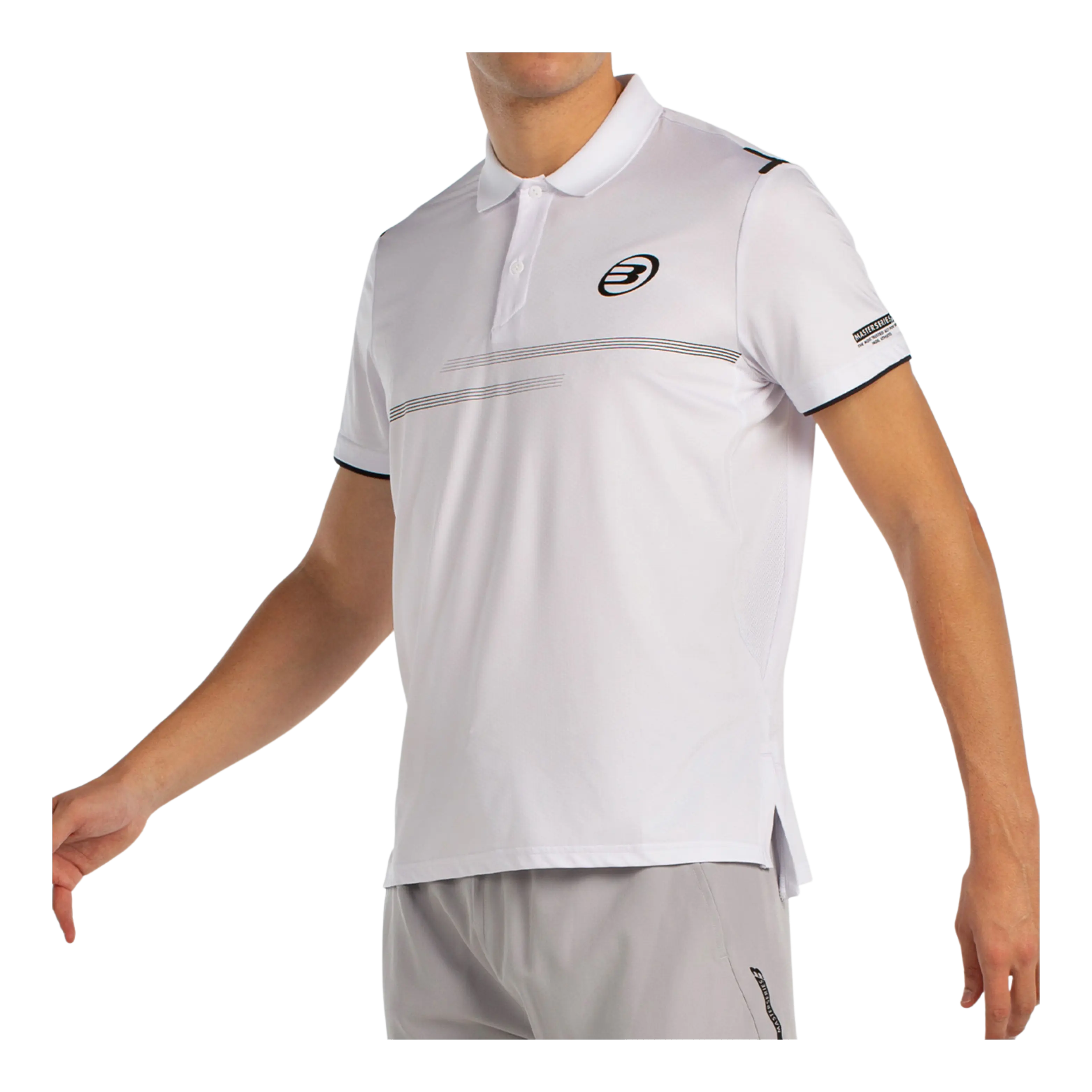 Polo de padel Bullpadel Menkar Blanc