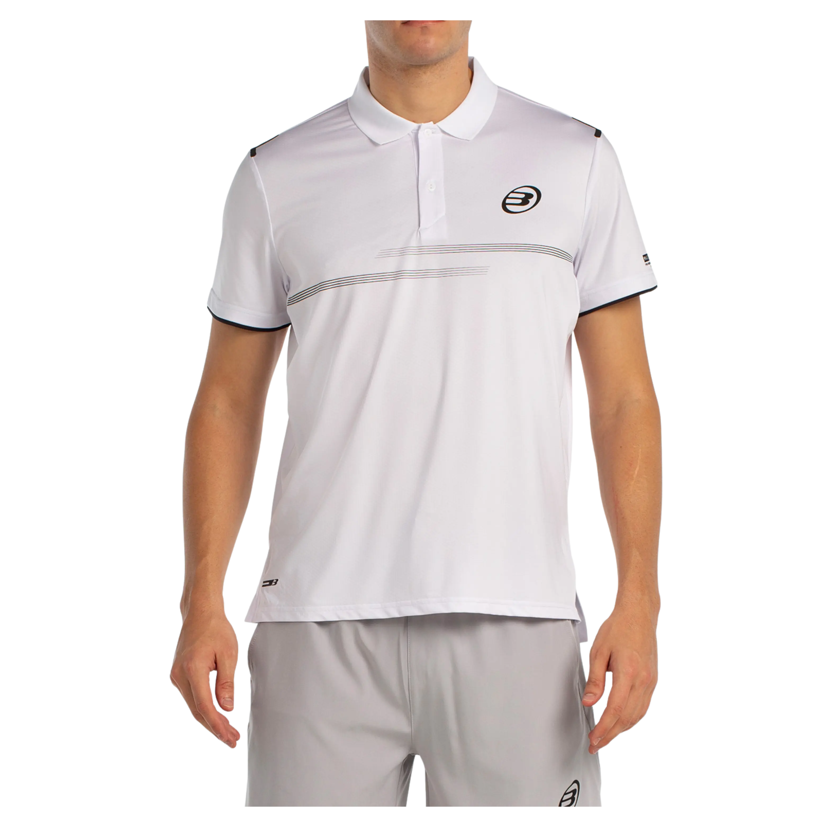 Polo de padel Bullpadel Menkar Blanc