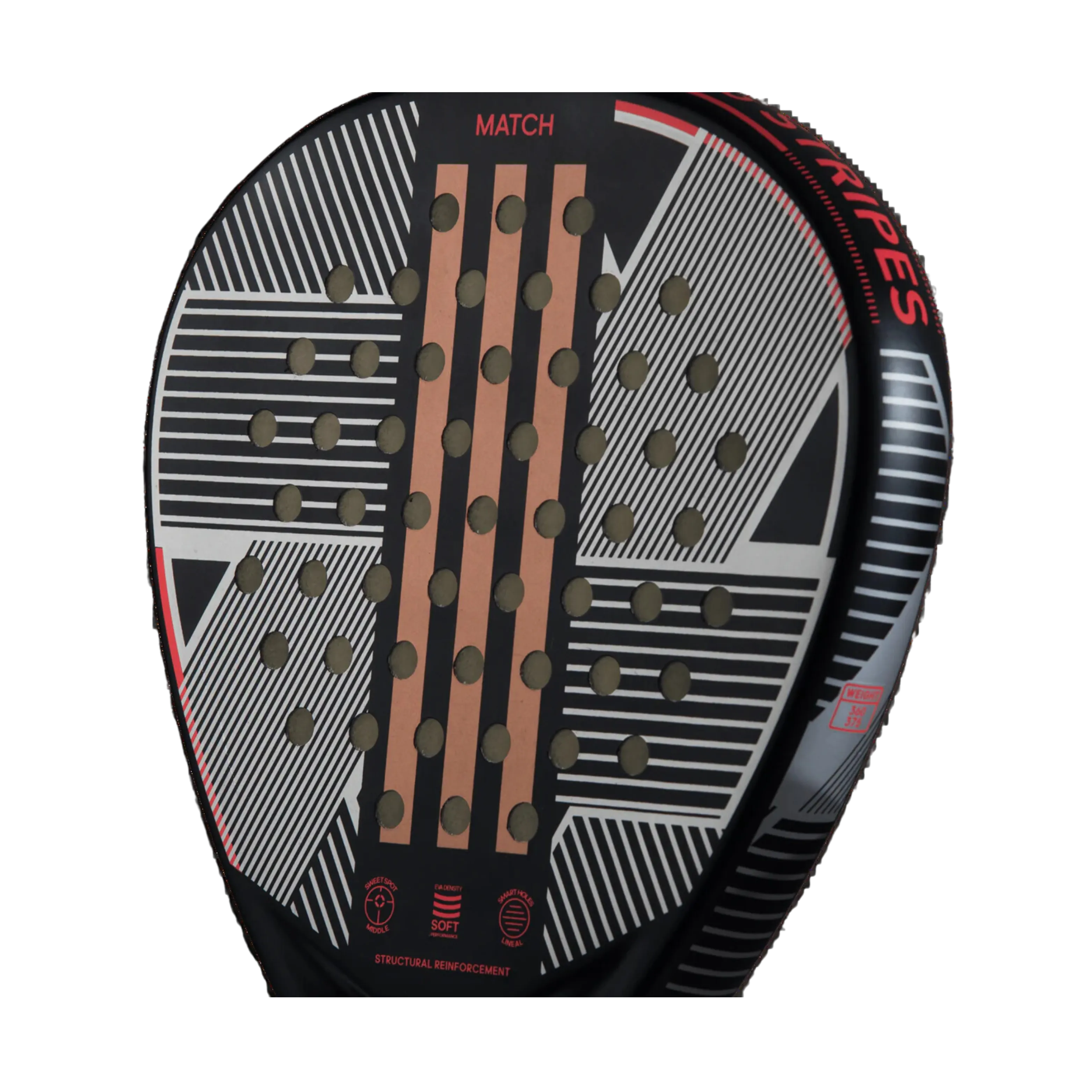 Adidas - Raquette de padel Match 3.3 Noir/Rouge 2024