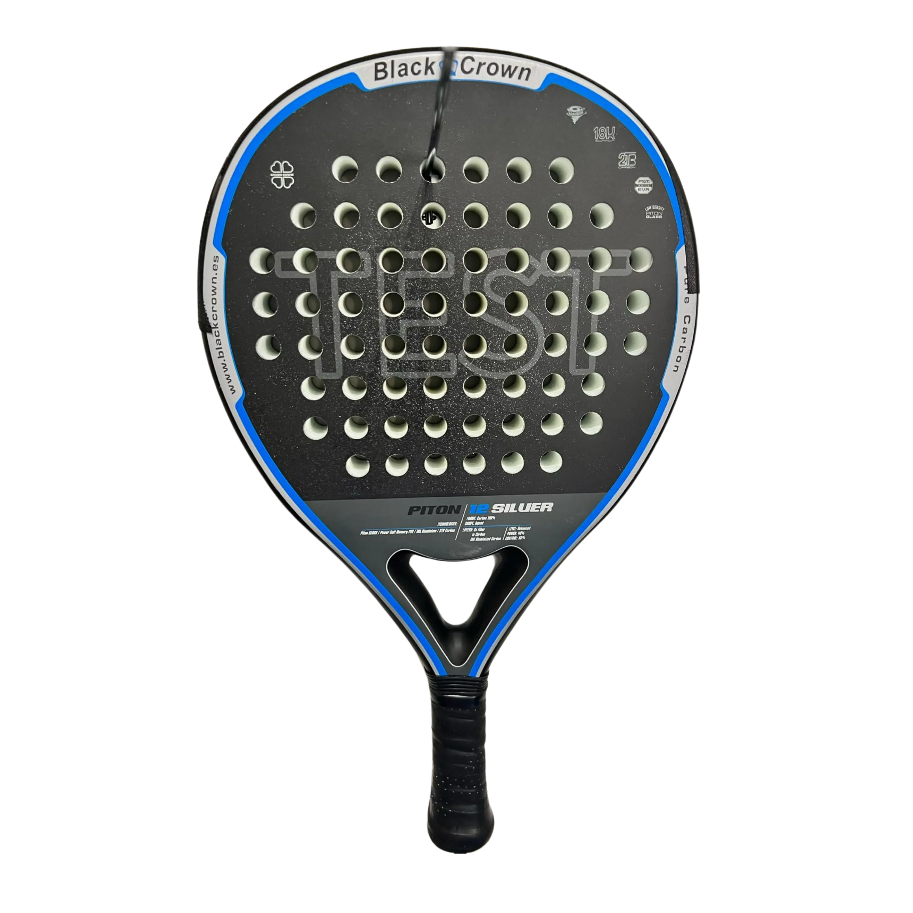Raquette de padel Black Crown Piton 12 Silver Occasion