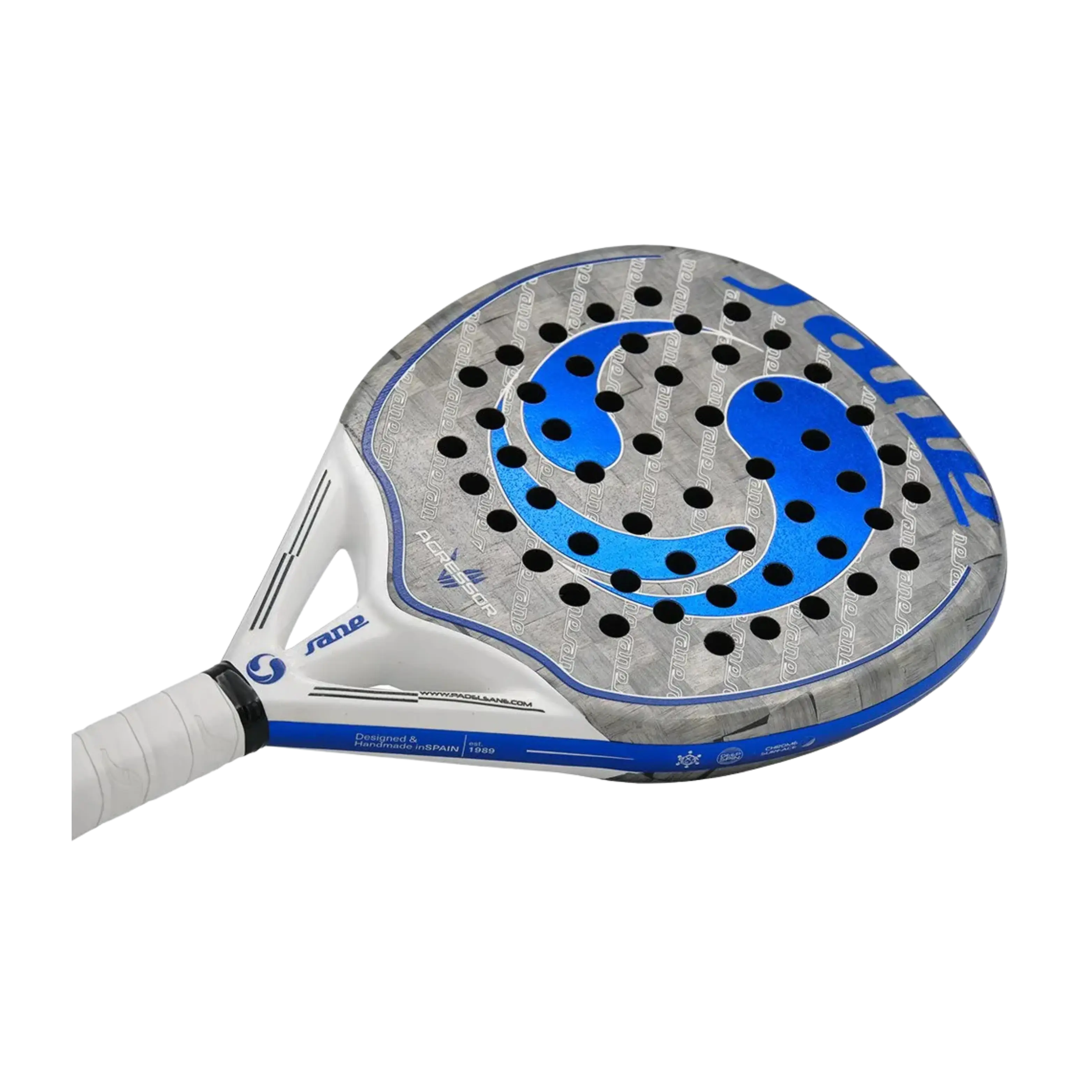 Sane - Raquette de padel Agressor VII Bleu