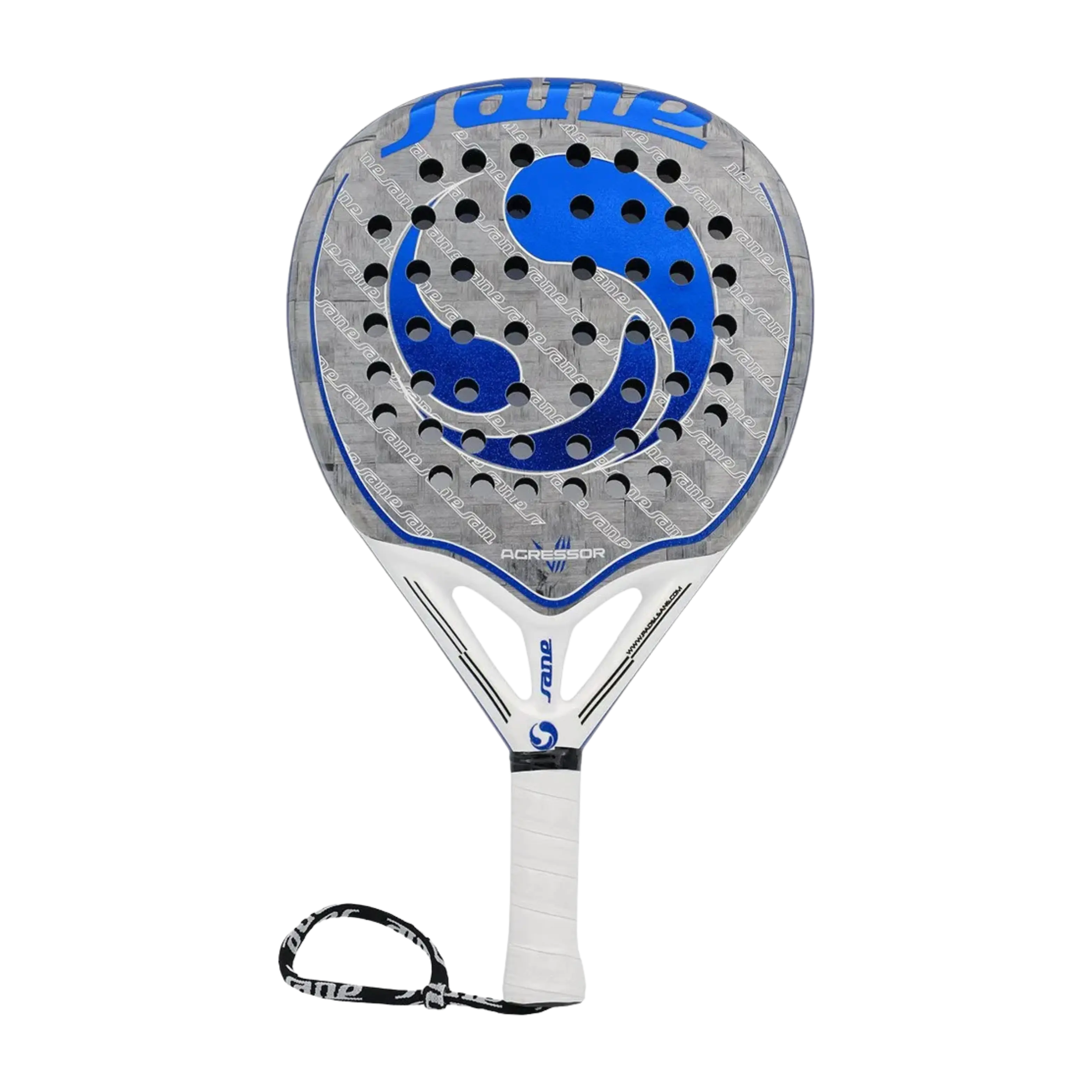 Sane - Raquette de padel Agressor VII Bleu