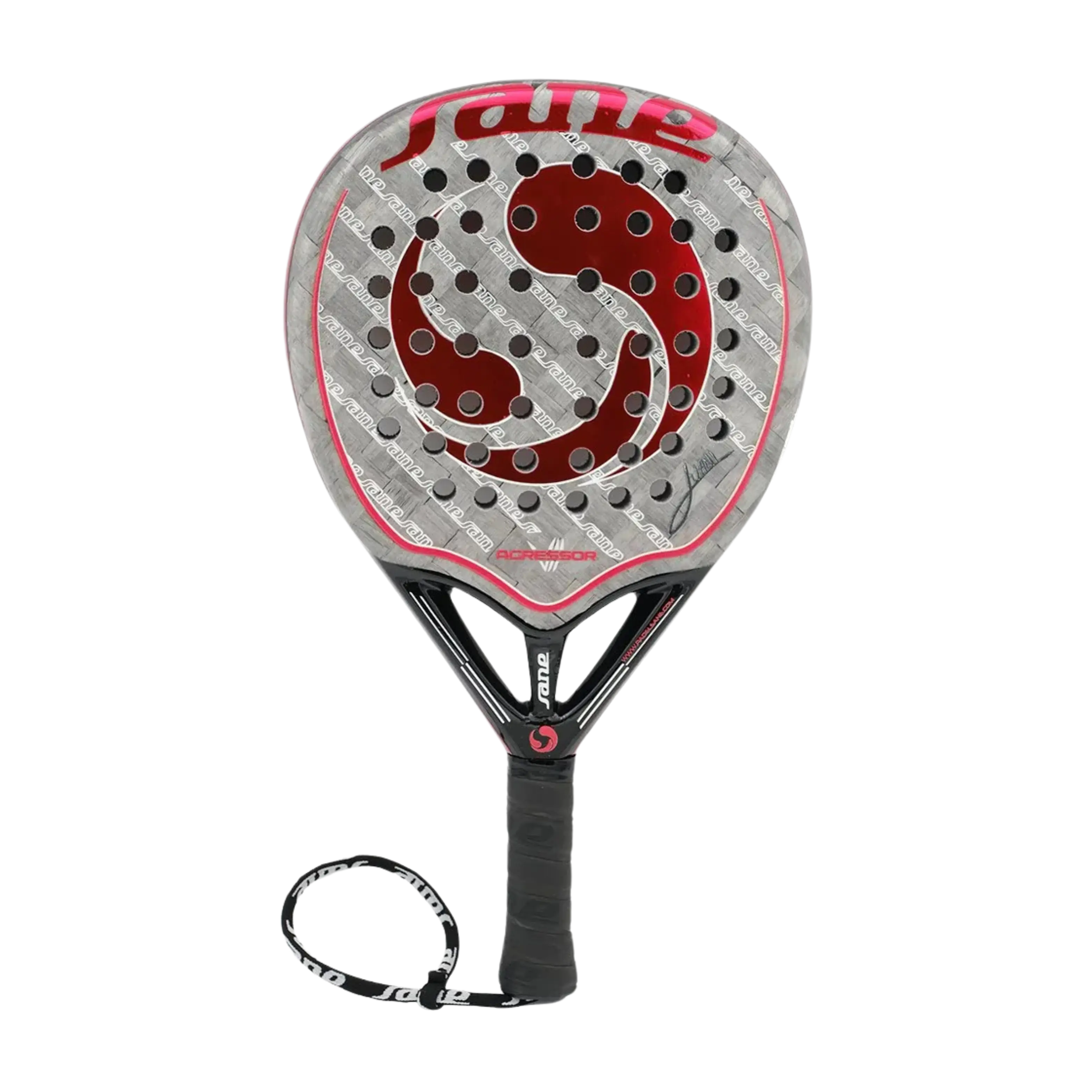 Sane - Raquette de padel Agressor VII Rouge