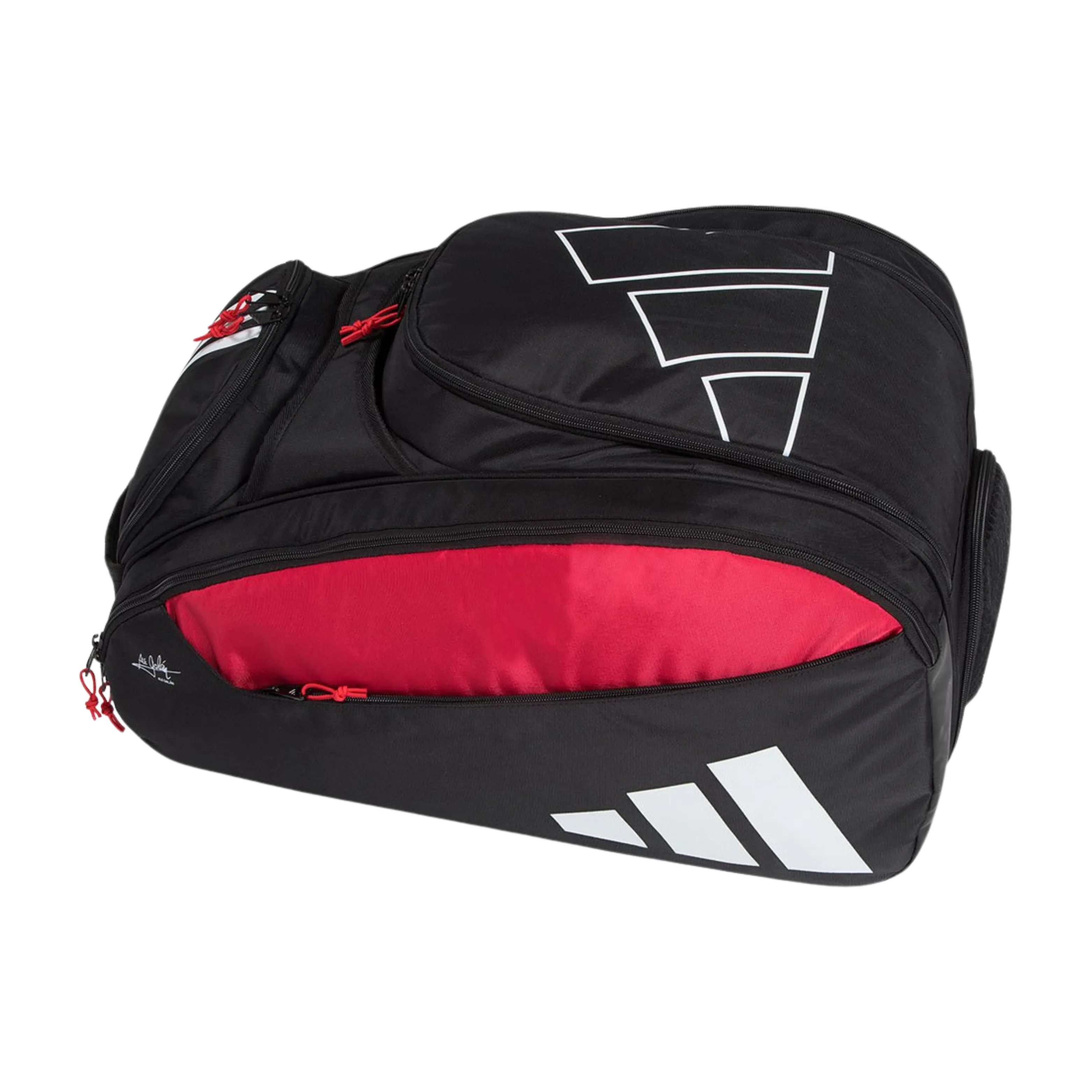 Adidas - Borsa da paddle multigioco Nero/Rosso 3.3