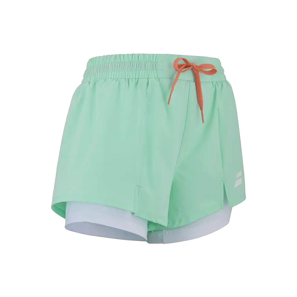 Short de padel Babolat Perf Vert Femme