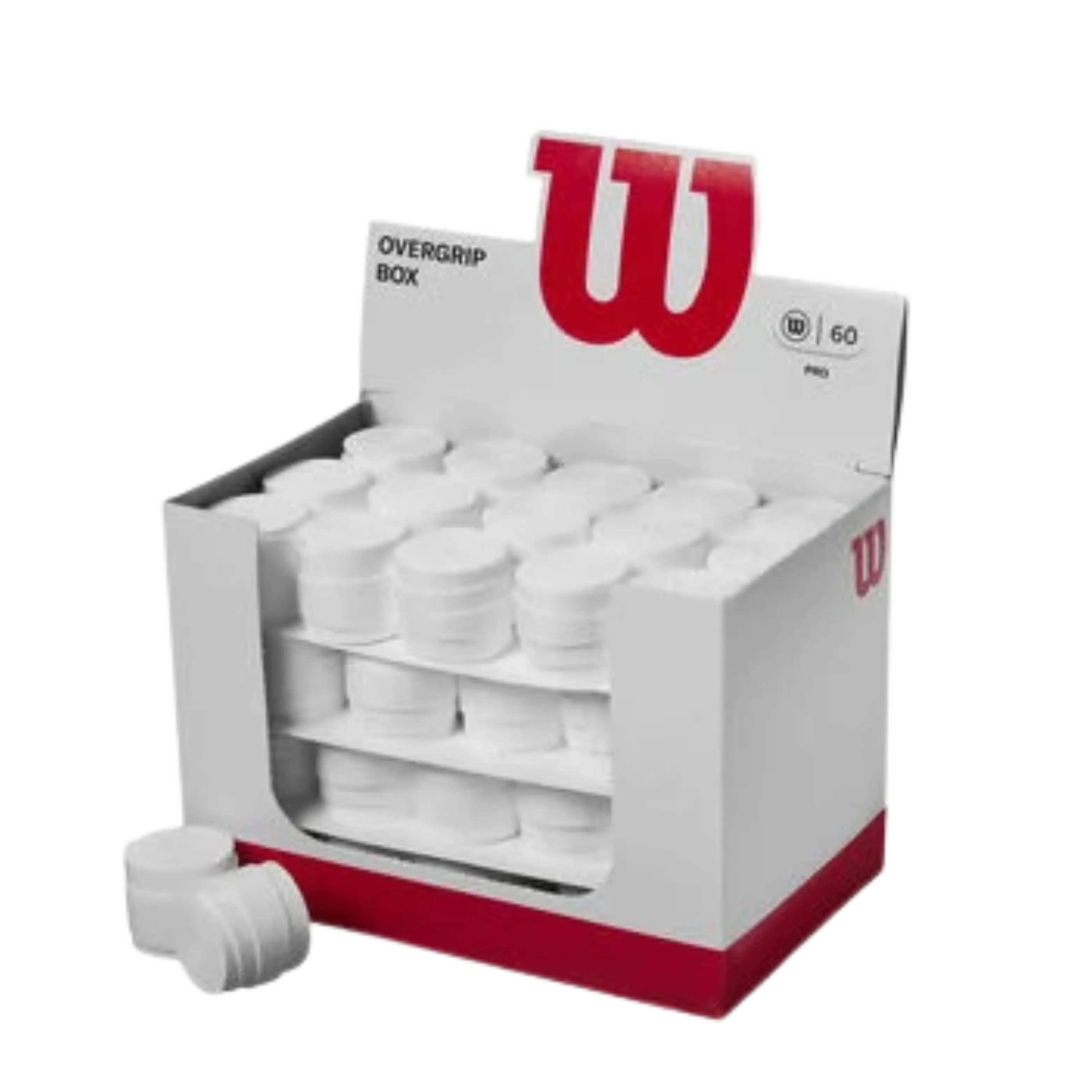 Wilson - Surgrips de Padel Pro Overgrip Pack X60 Blanc