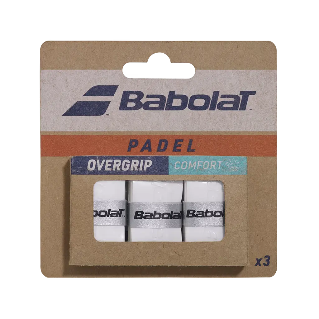 Surgrips de padel Babolat Padel Comfort Blanc x3