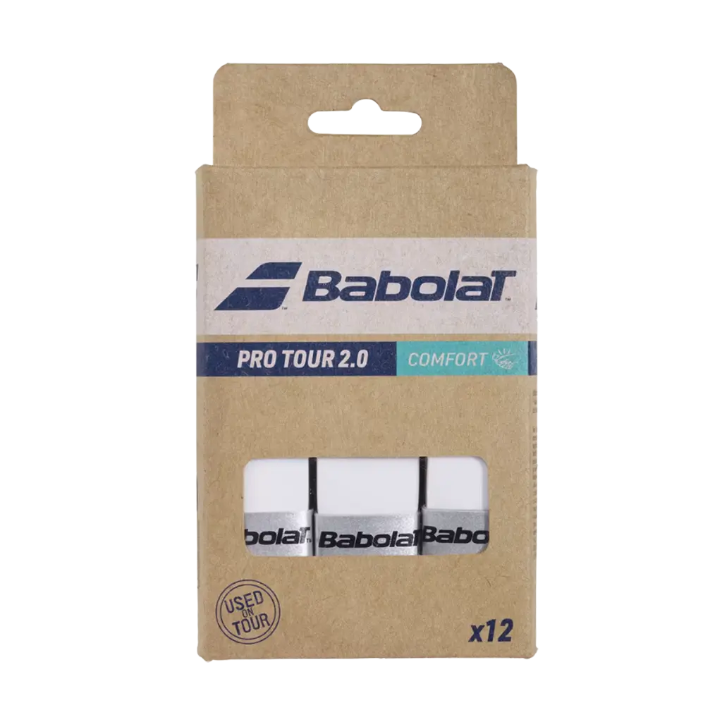 Surgrips de padel Babolat Pro Tour Comfort Blanc x12