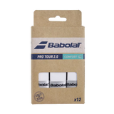 Surgrips de padel Babolat Pro Tour Comfort Blanc x12