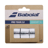 Surgrips de padel Babolat Pro Tour Comfort Blanc x3