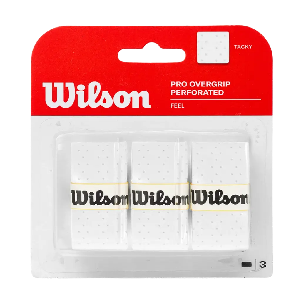 Surgrips de padel Wilson Perforated Blanc