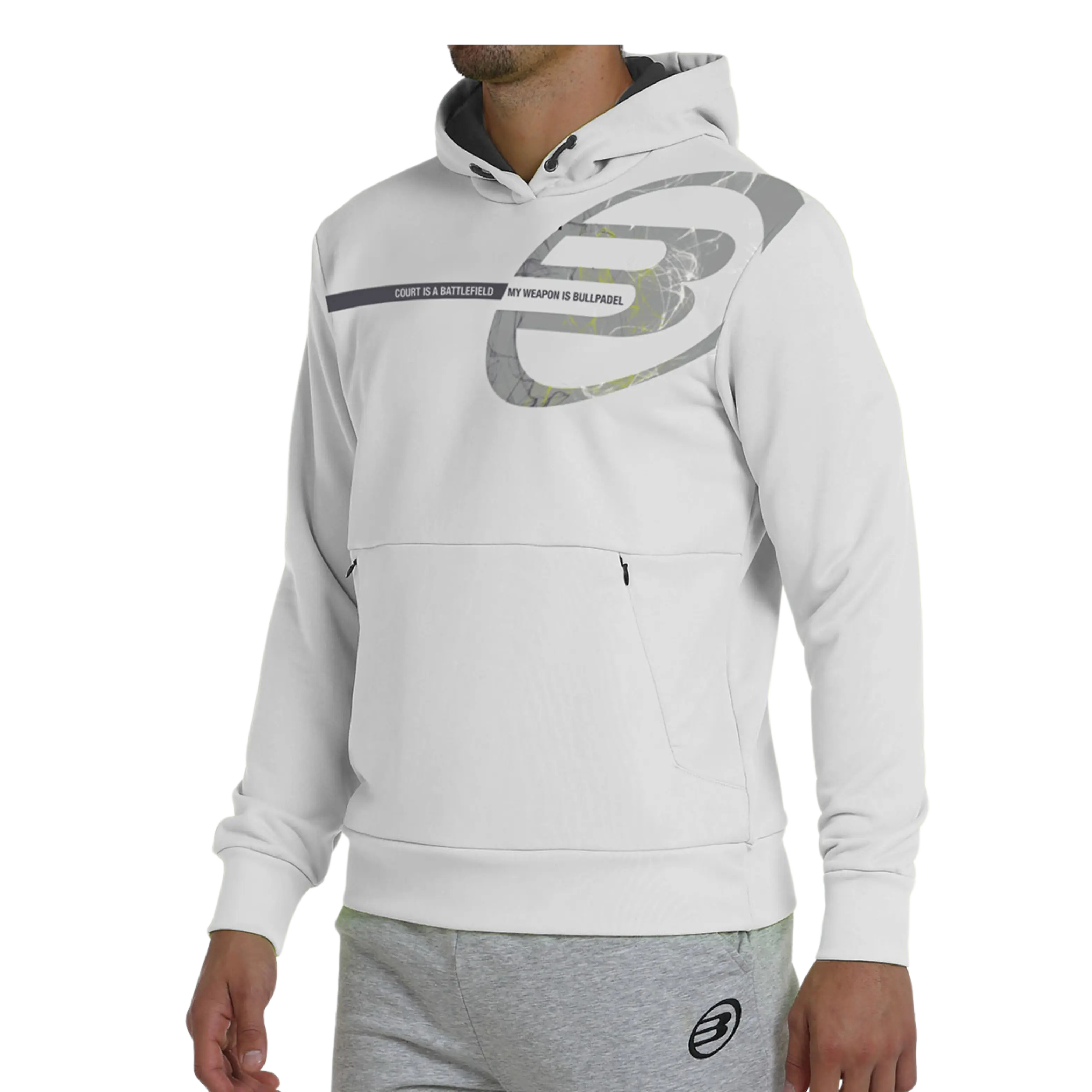 Bullpadel - Sweat de padel Baiona Blanc