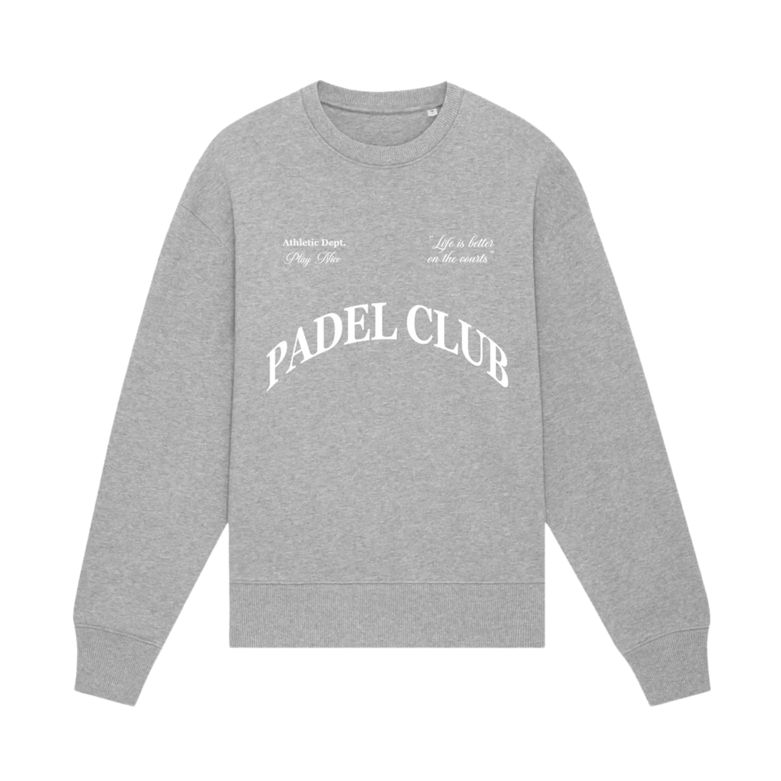 Padel Club - Sweat de padel Gris Chiné Athletic