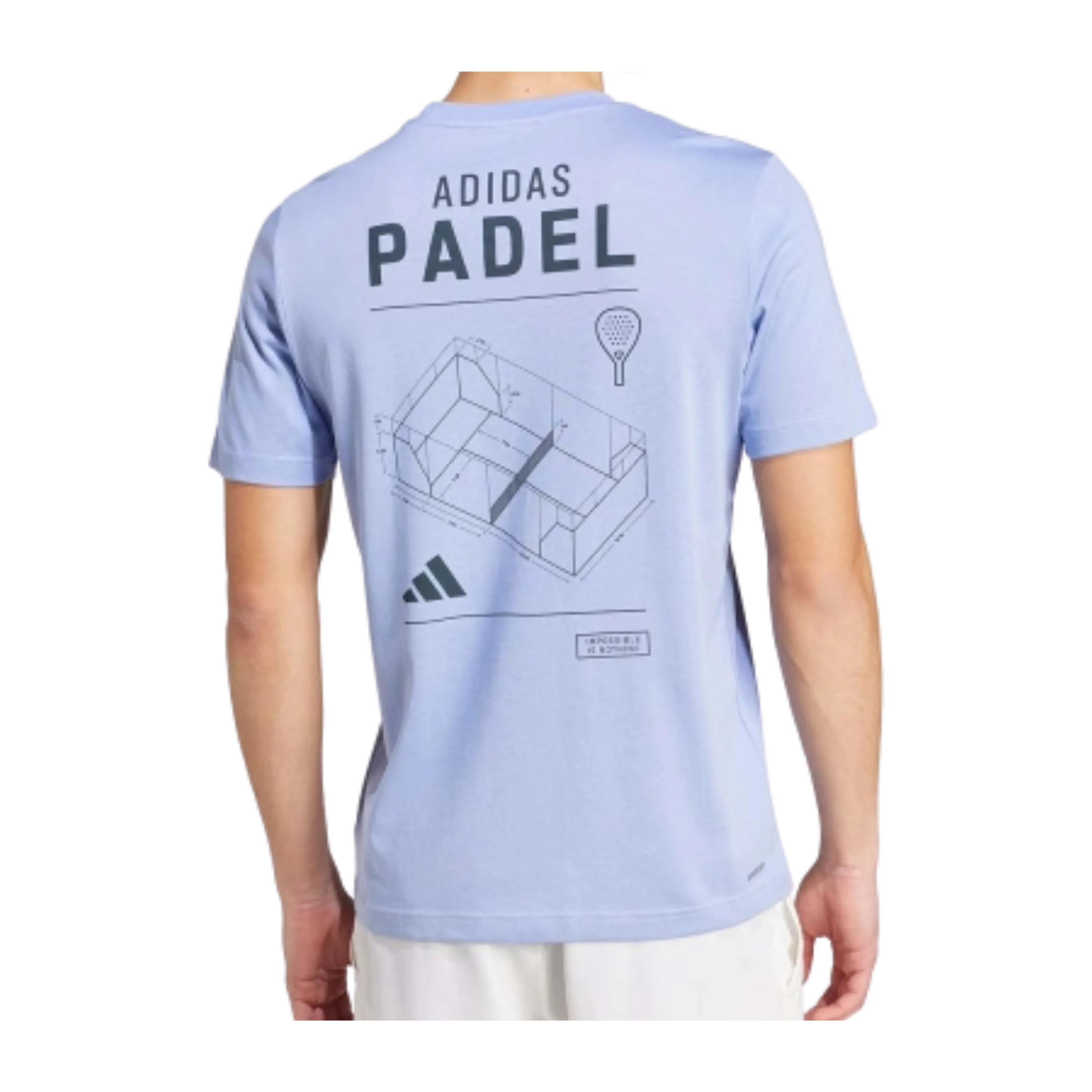 Adidas - T-Shirt de padel Aerodry Blue Spark