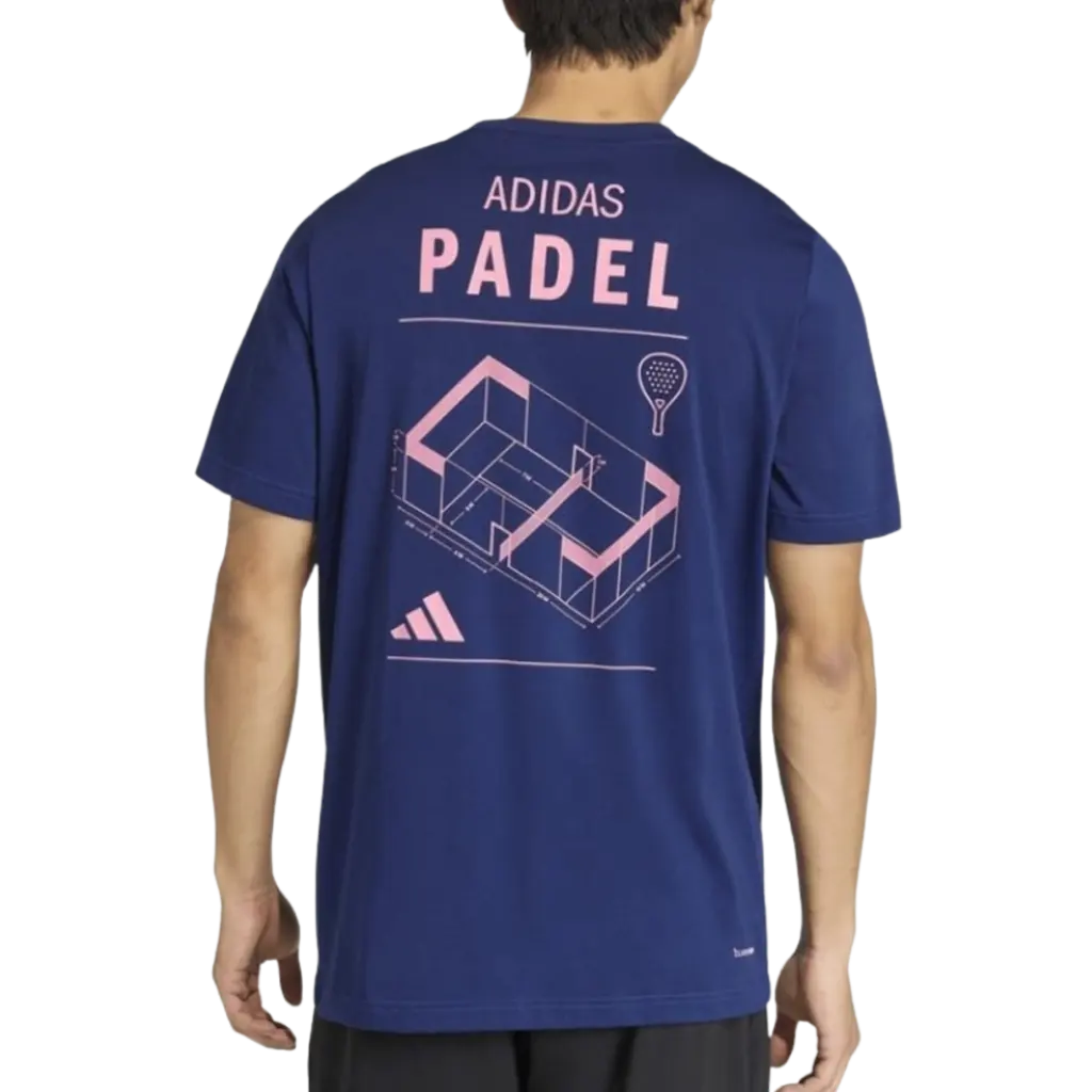 T-Shirt de padel Adidas Cat Bleu Marine