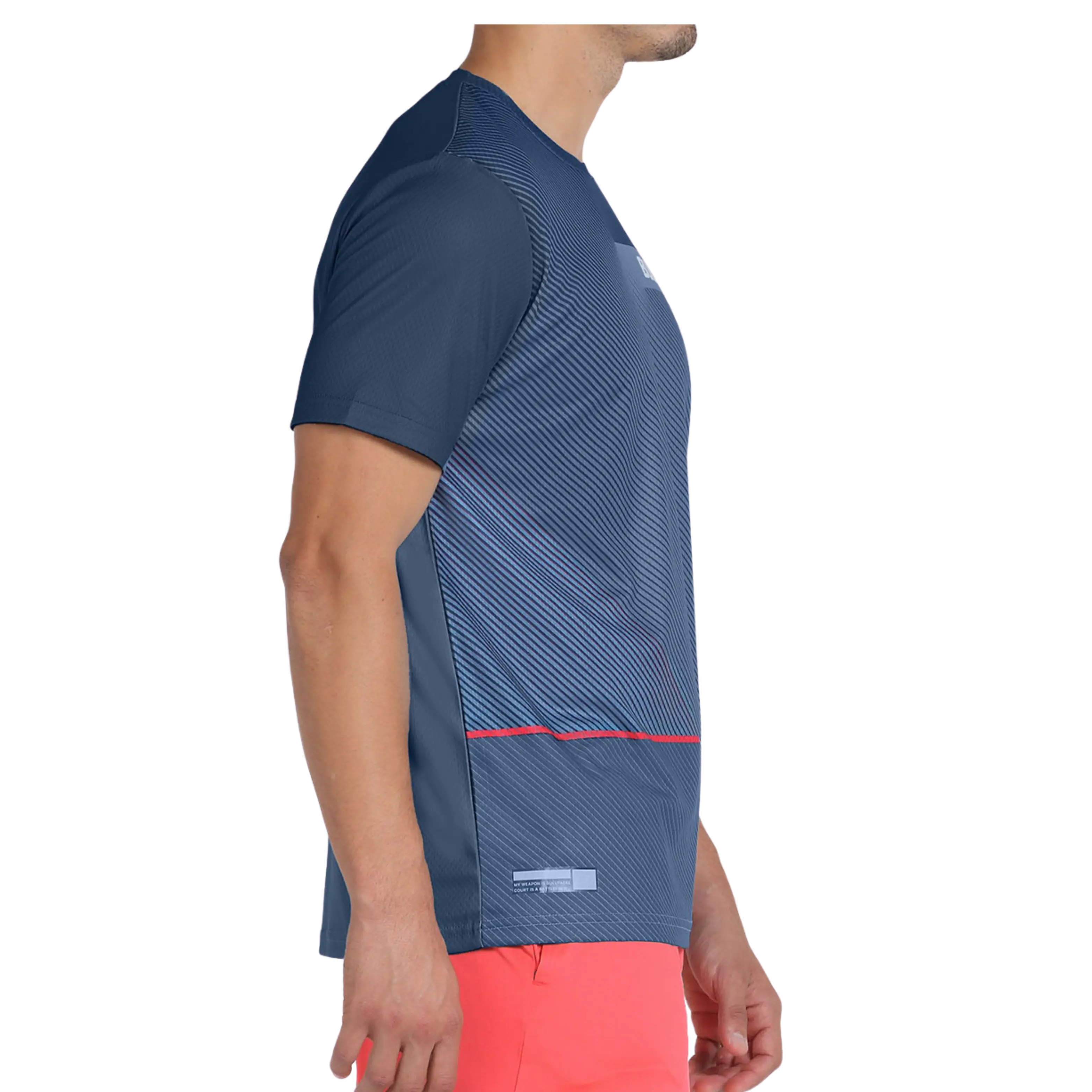 Bullpadel - T-Shirt de padel Carino Bleu Marine