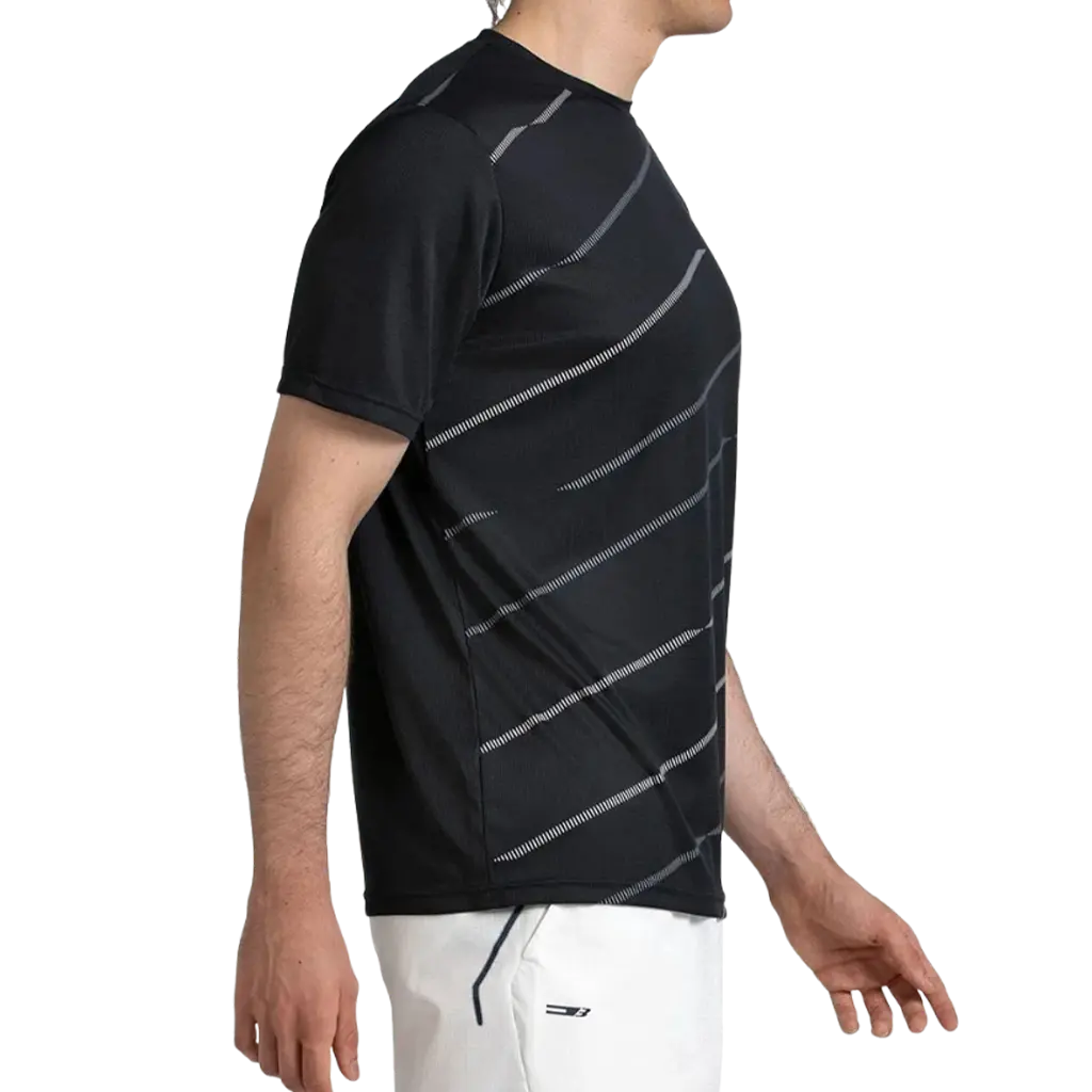 T-shirt de padel Bullpadel Casinas Noir