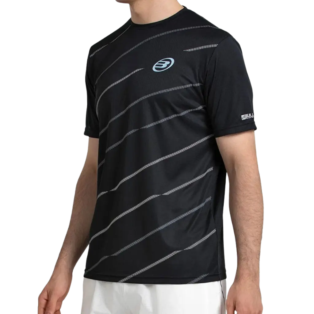 T-shirt de padel Bullpadel Casinas Noir