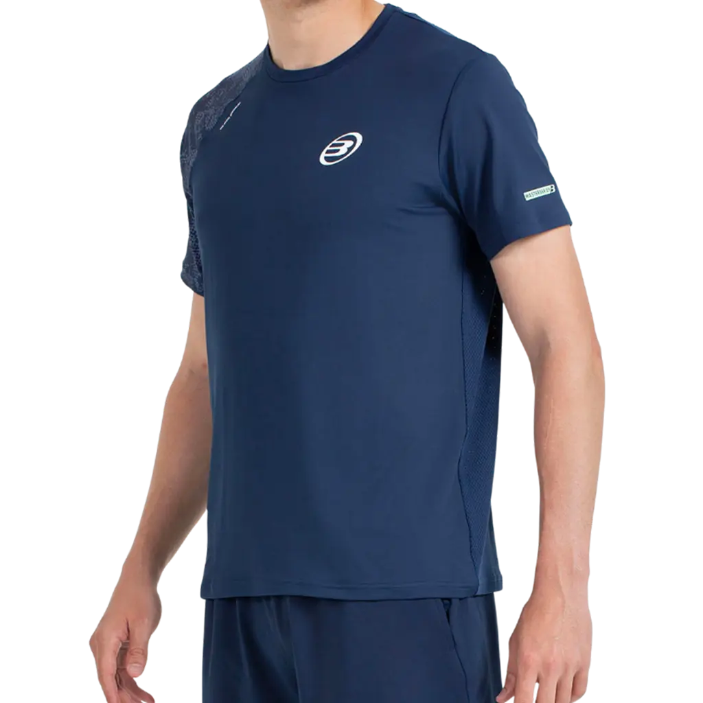 T-shirt de padel Bullpadel Mazaron Bleu Marine