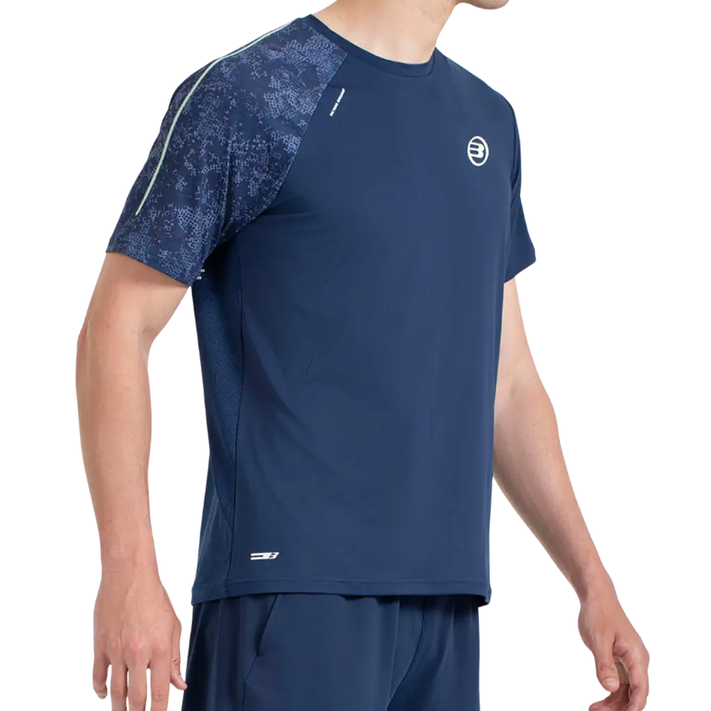 T-shirt de padel Bullpadel Mazaron Bleu Marine
