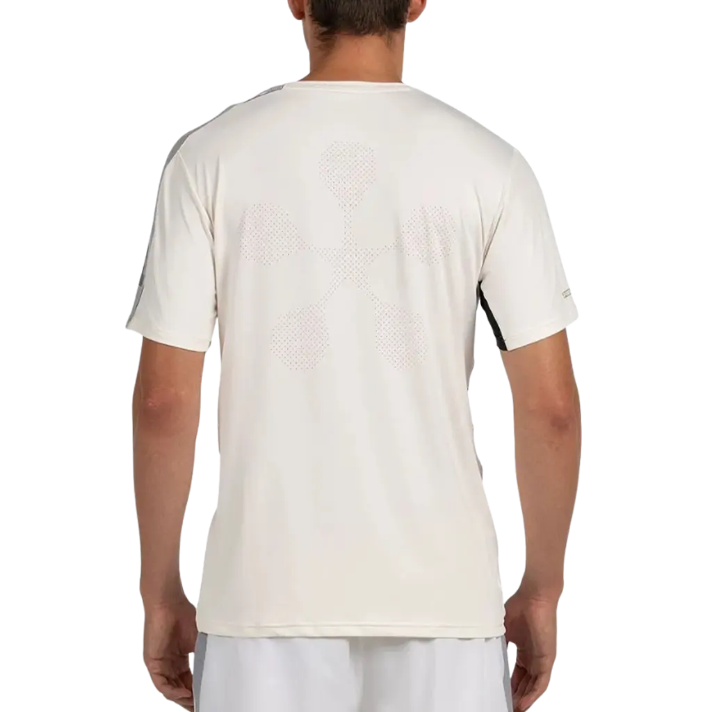 T-Shirt de padel Bullpadel Pocate Ecru