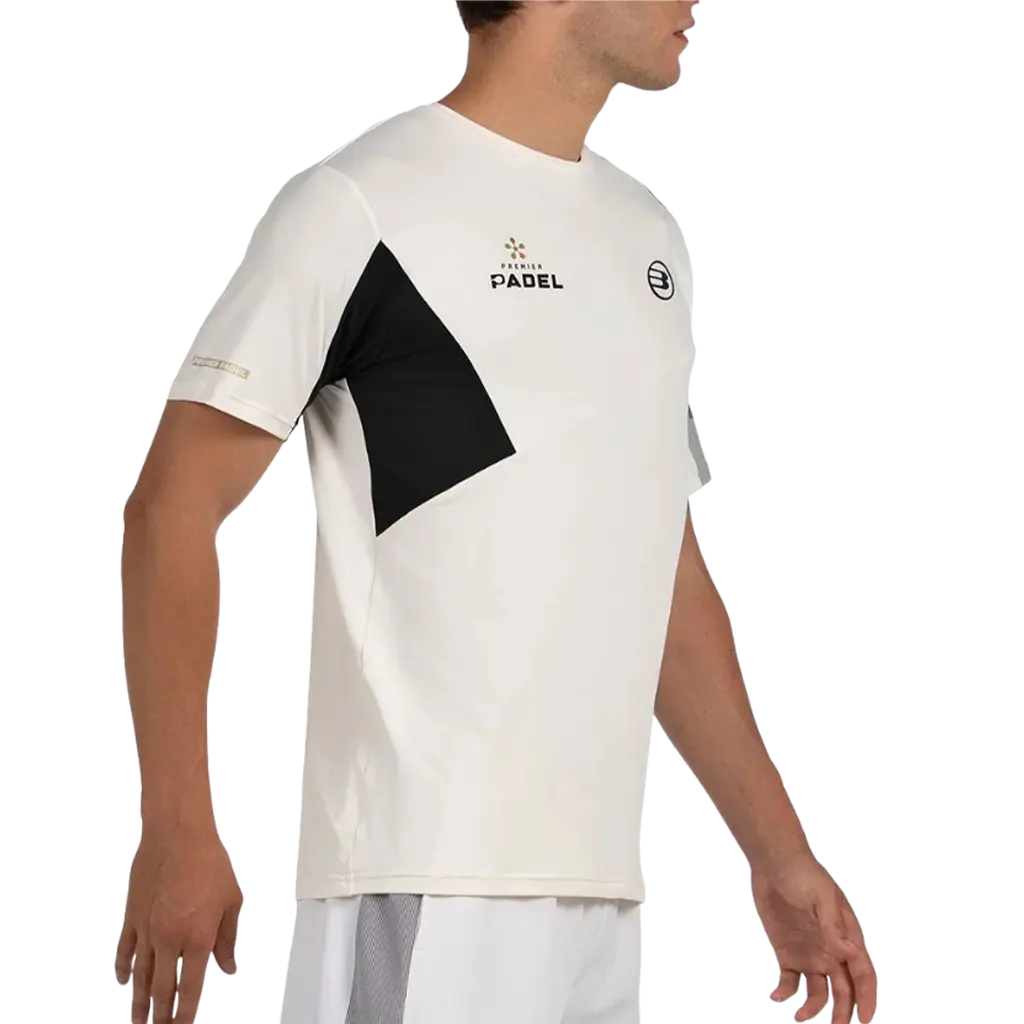 T-Shirt de padel Bullpadel Pocate Ecru