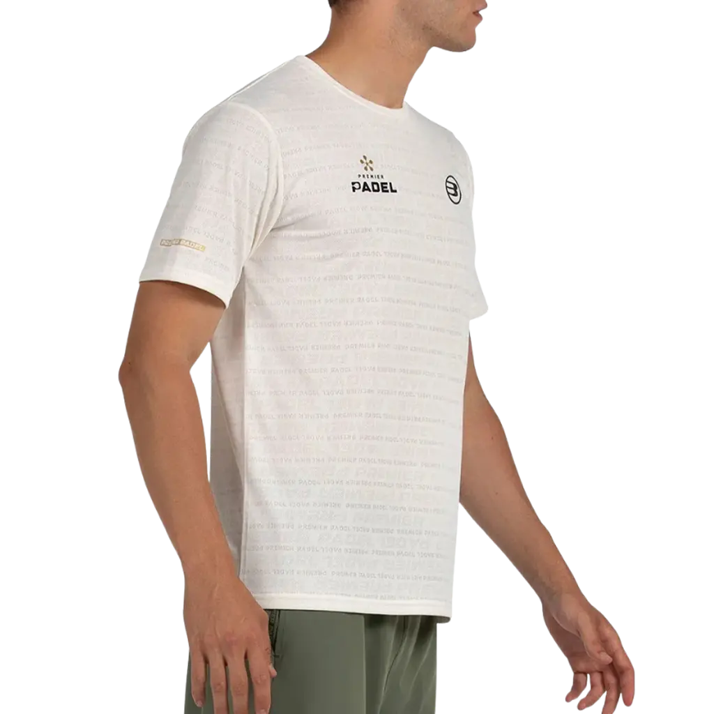 T-Shirt de padel Bullpadel Prilep Ecru