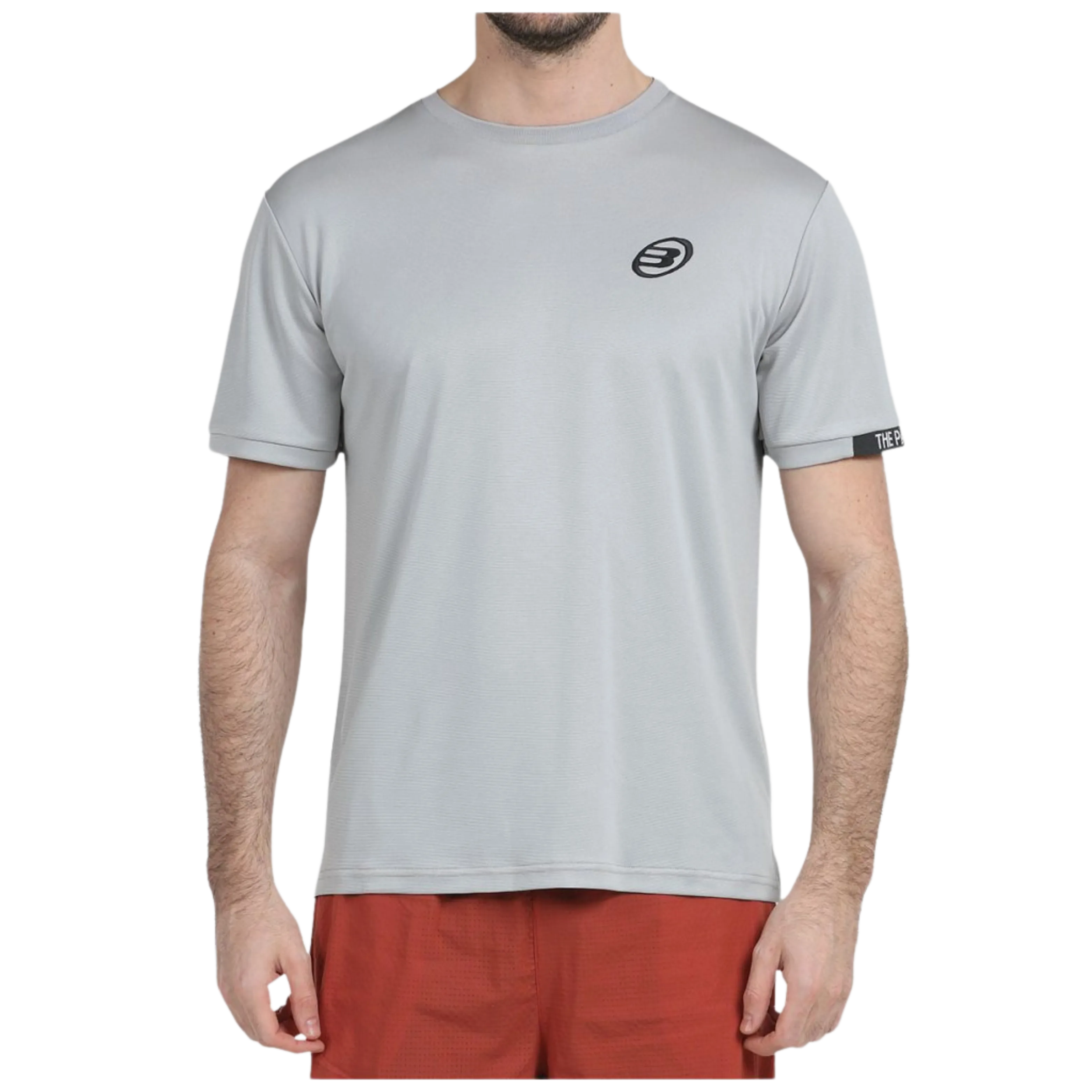 Bullpadel - T-Shirt de padel Useme Gris Perle Bicolor