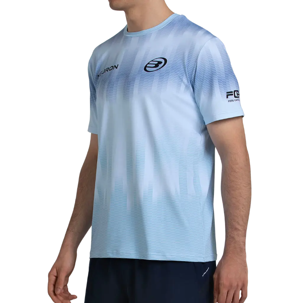 T-shirt de padel Bullpadel Chingotto Officiel Bleu 2026