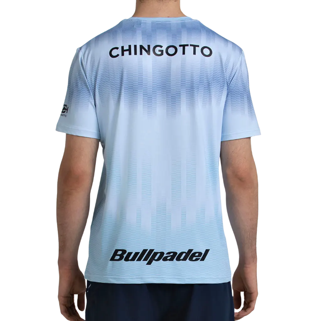 T-shirt de padel Bullpadel Chingotto Officiel Bleu 2026