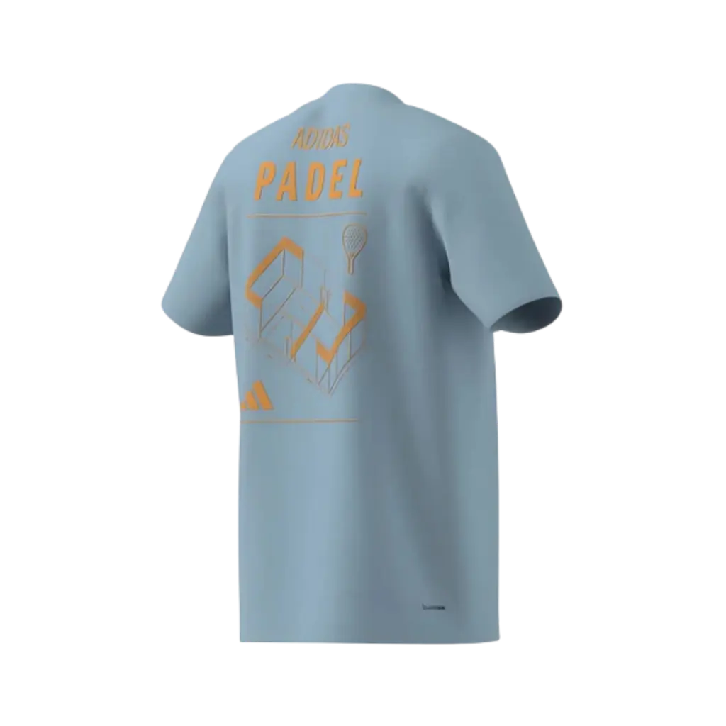 T-Shirt de padel Adidas Cat Bleu Clair