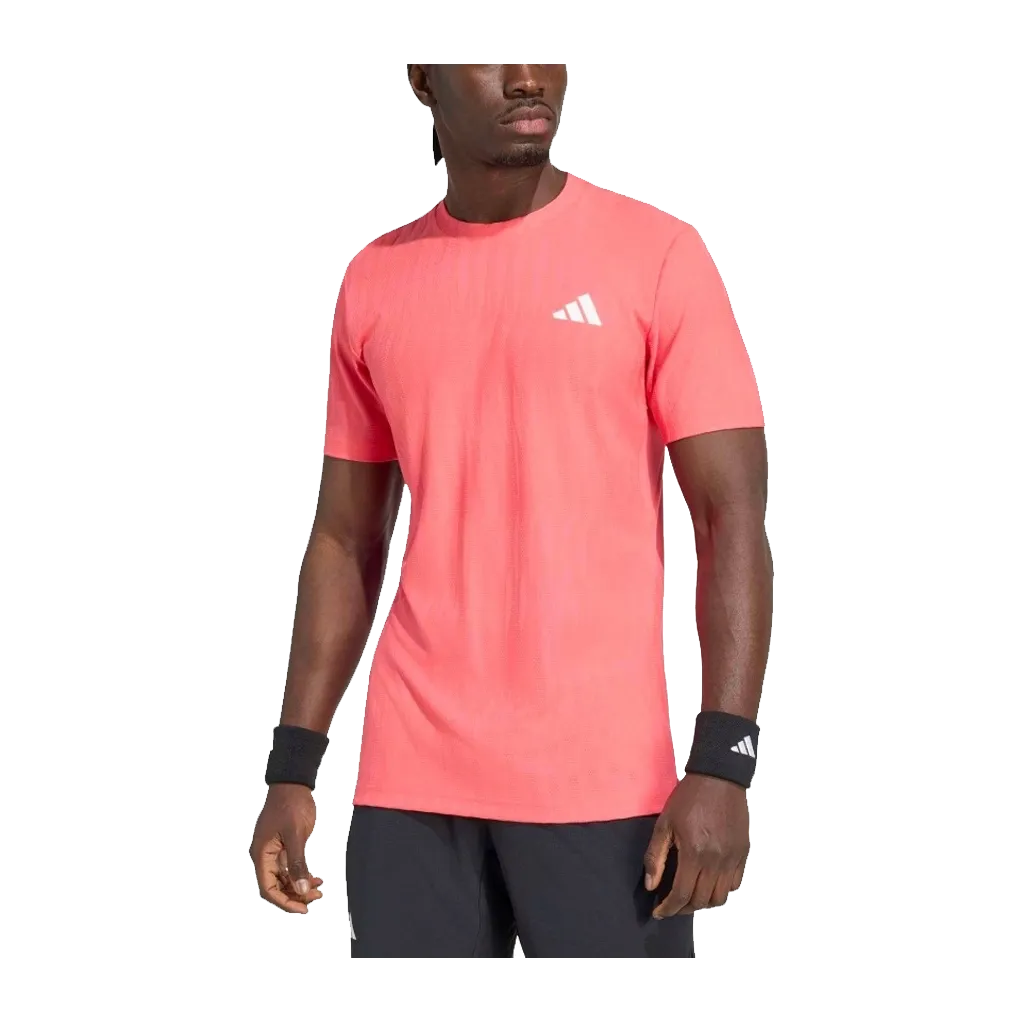 T-shirt de padel Adidas Freelift Tee Lucid Rose