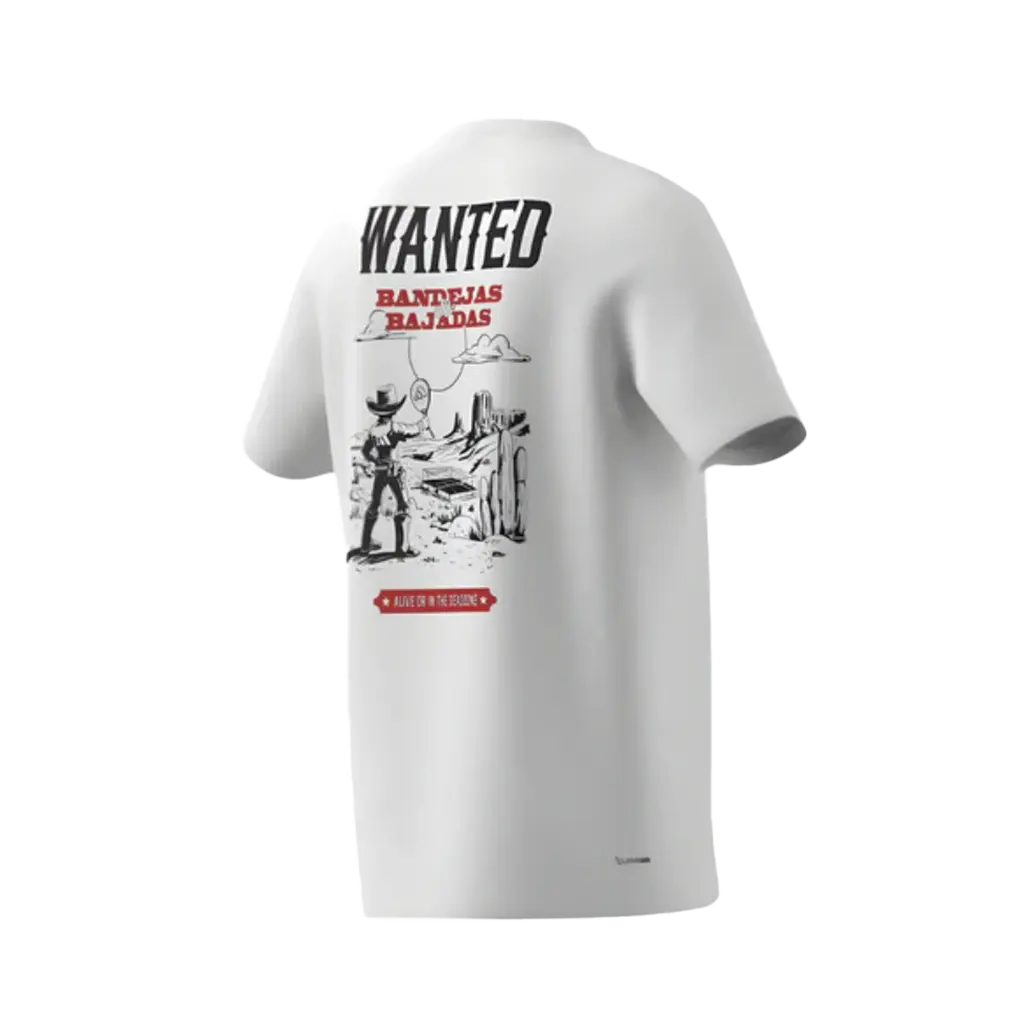 T-Shirt de padel Adidas Wanted Pure Blanc