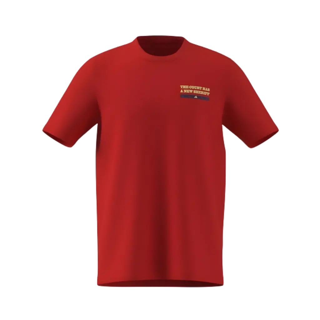 T-Shirt de padel Adidas Wanted Pure Rouge