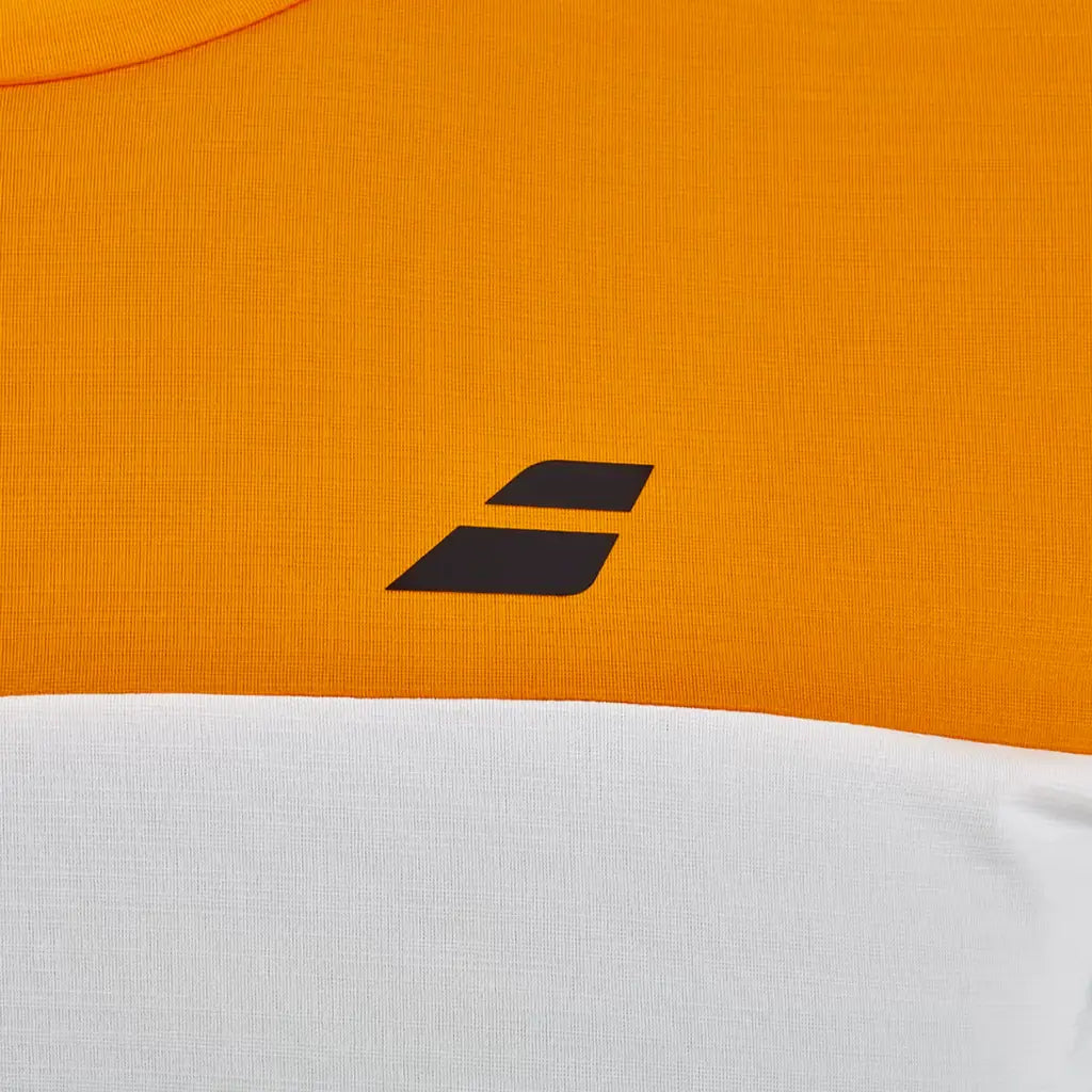 T-shirt de padel Babolat Crew Neck Perf Blanc/Orange