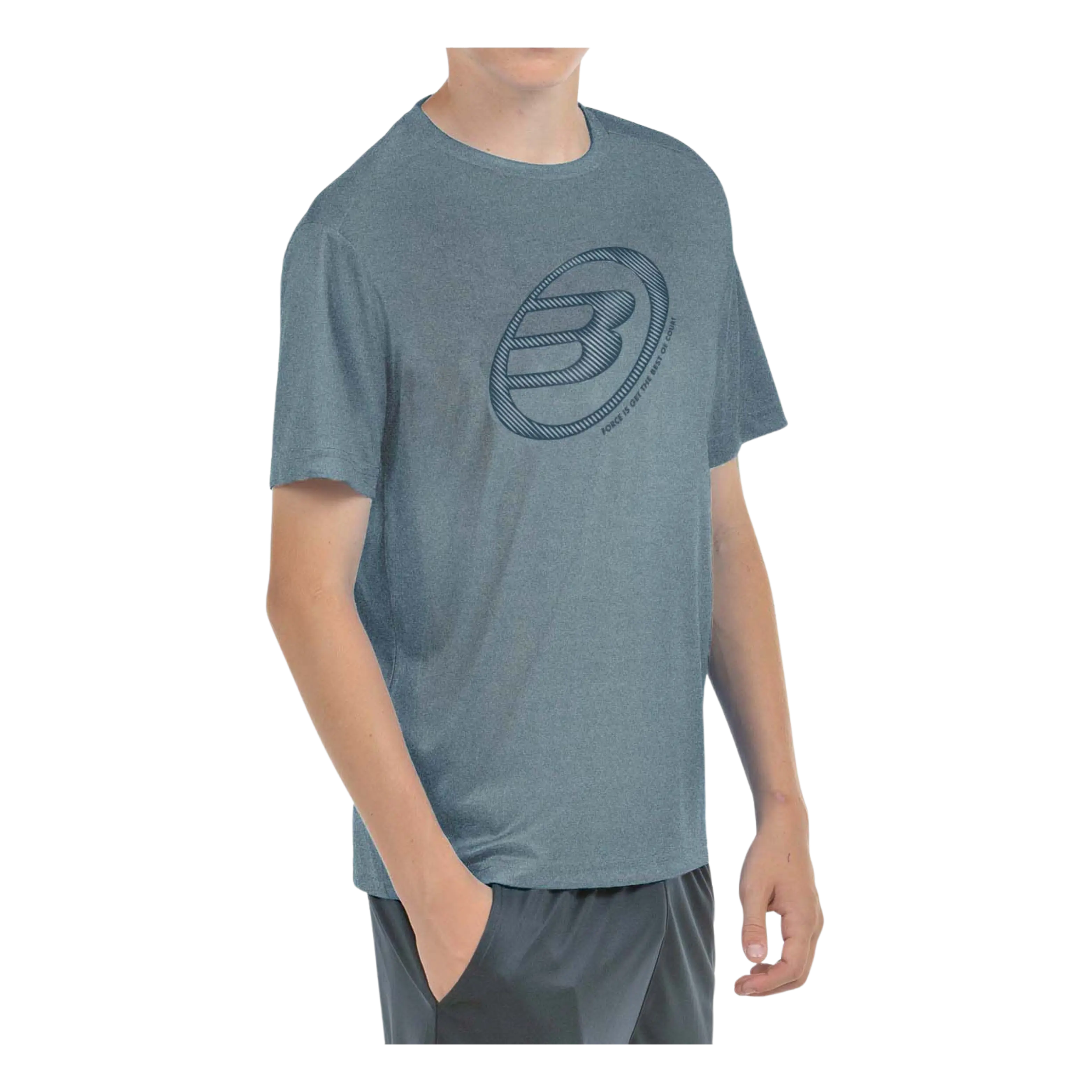 T-Shirt de padel Bullpadel Lande Junior Bleu