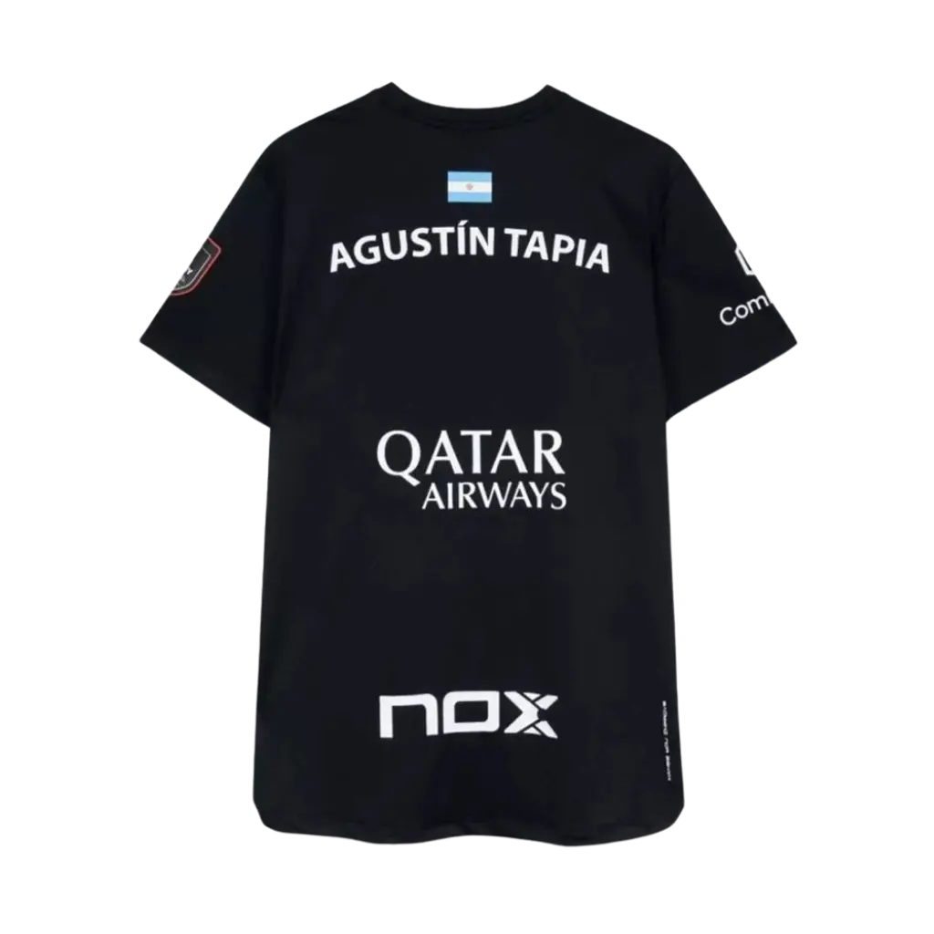 T-shirt de padel Nox AT10 Agustin Tapia Noir