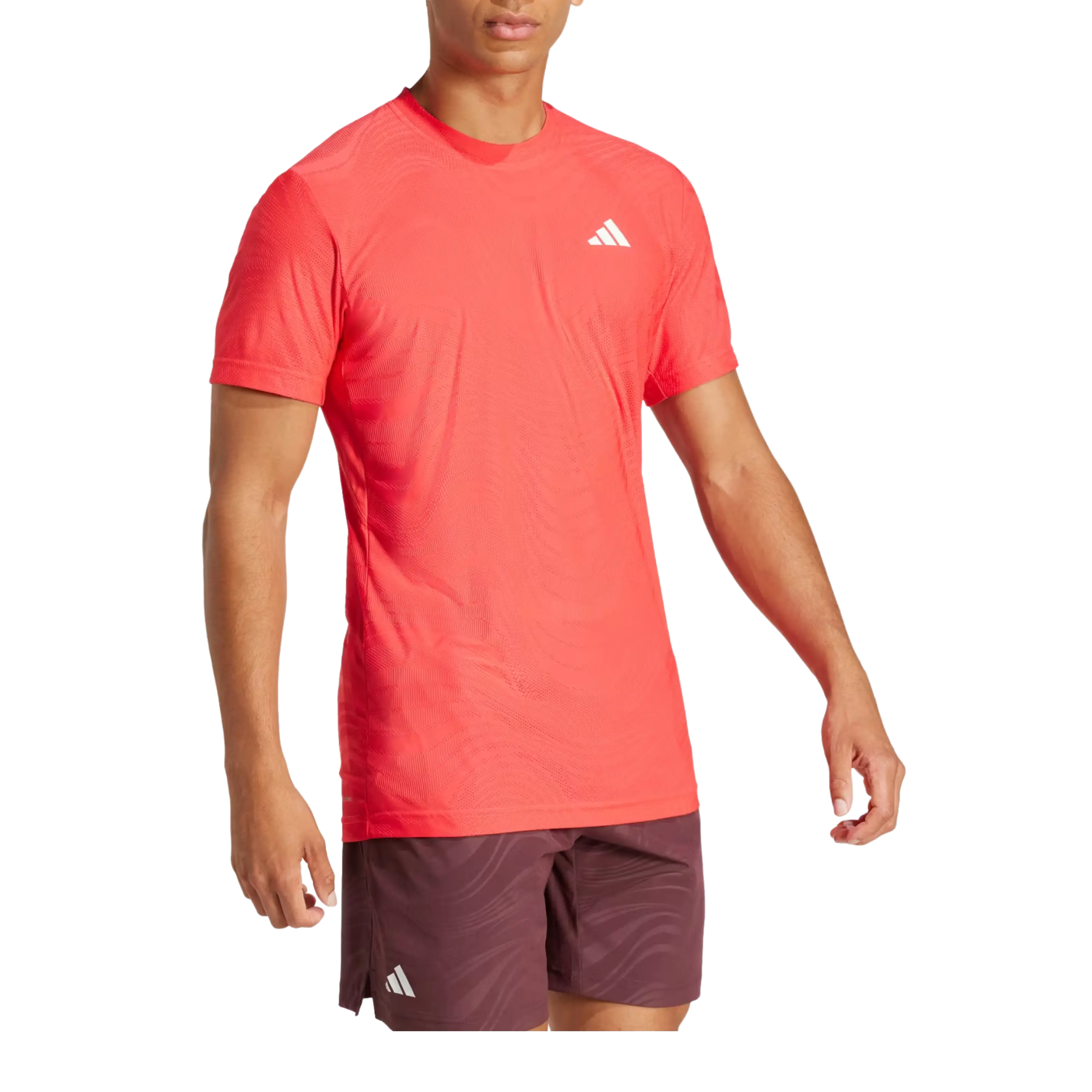 T-Shirt de padel Adidas  Freelift Tee Pro Rouge