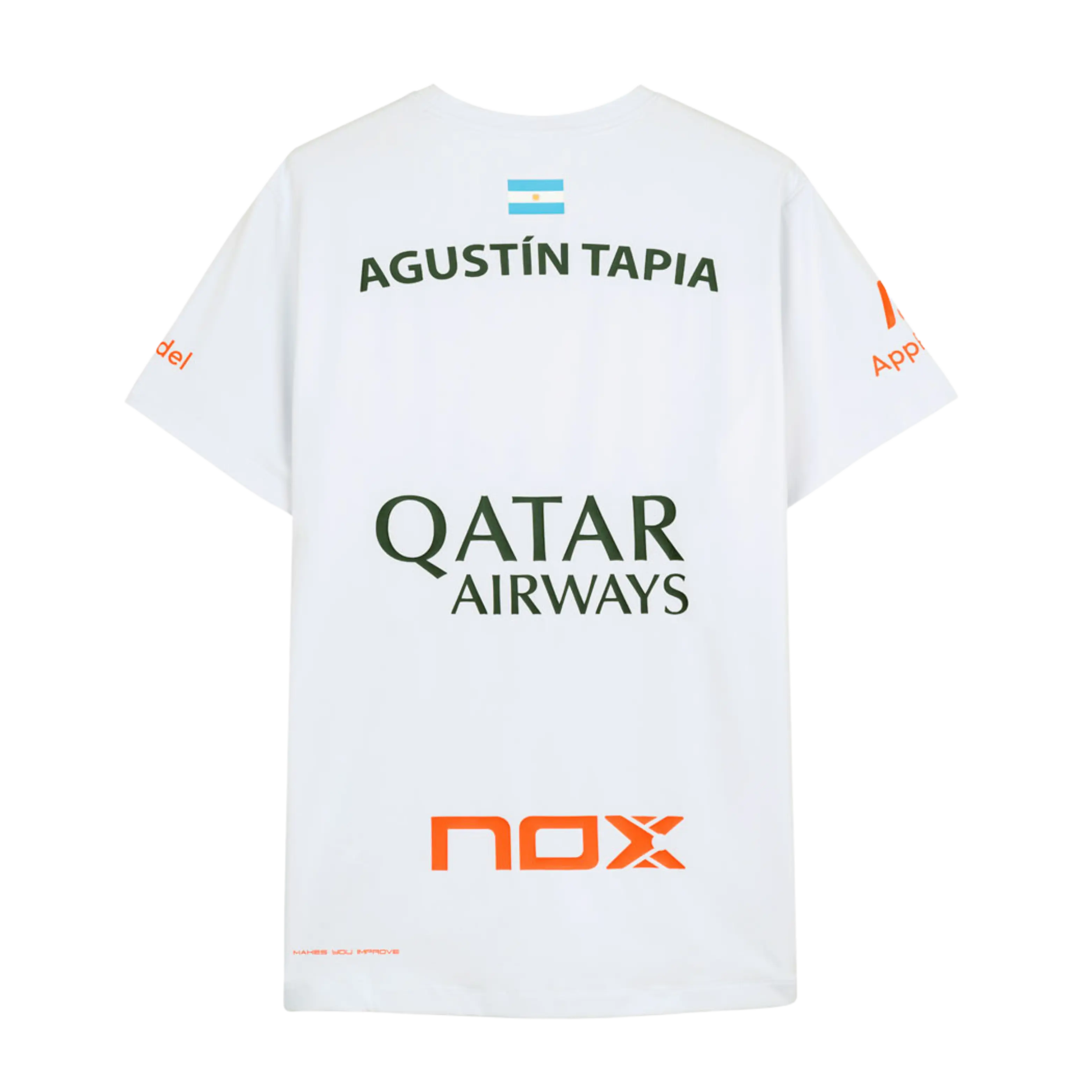 Nox - T-shirt de padel AT10 Agustin Tapia Blanc