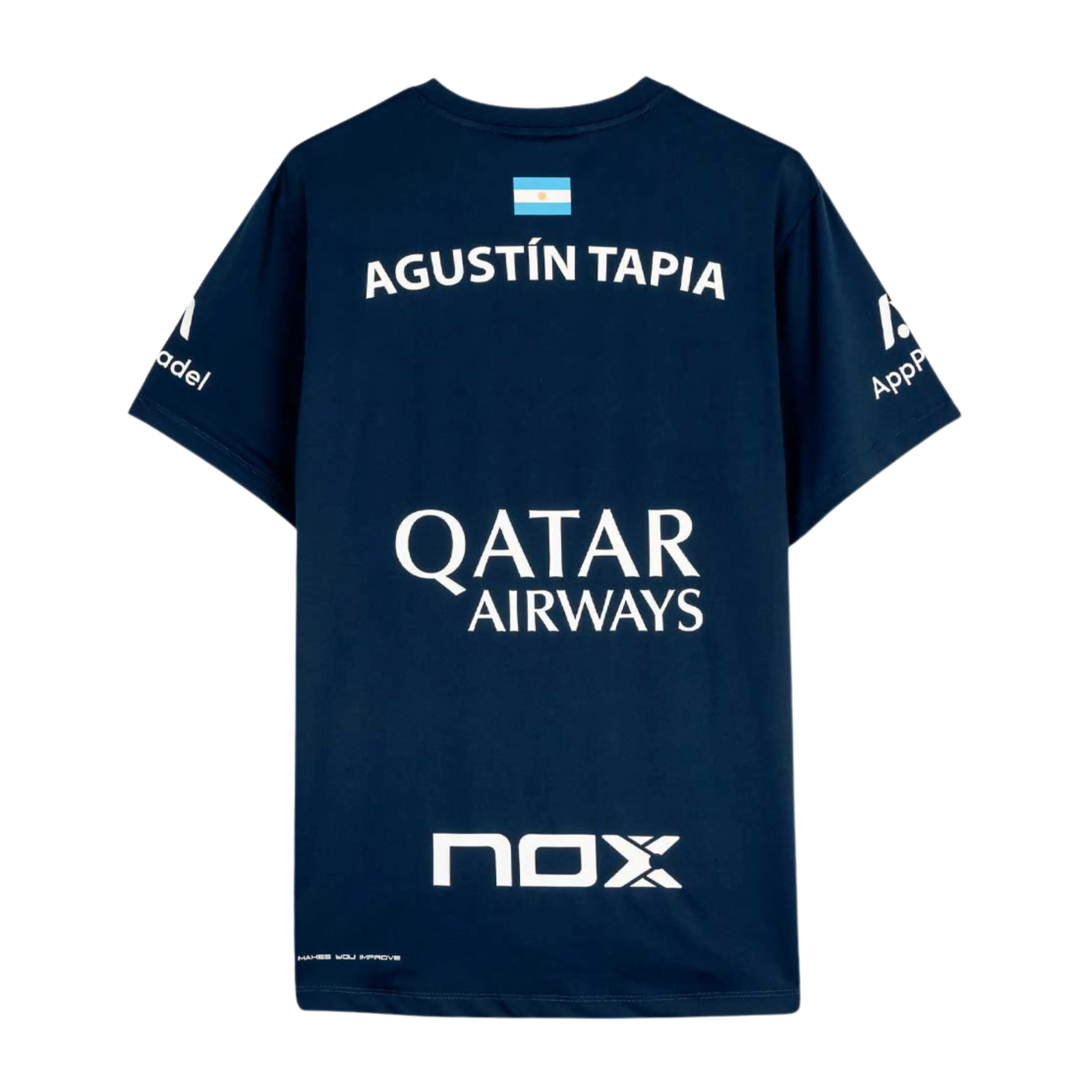 Nox - T-shirt de padel AT10 Agustin Tapia Bleu Marine